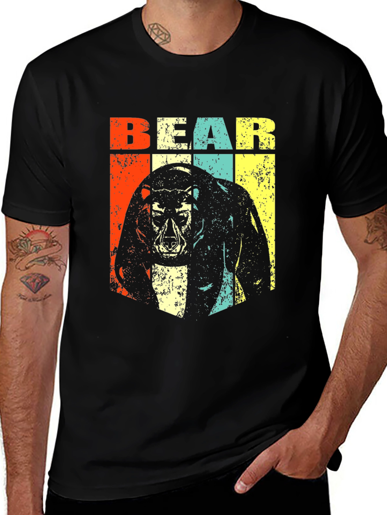 Variant 17 of Retro Bear Graphic Tee - Vintage Style T-Shirt