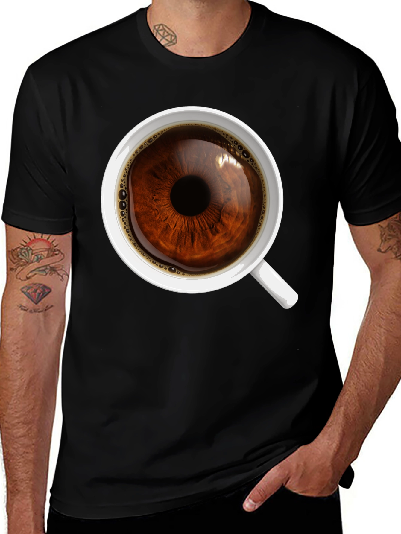 Variant 15 of Eye See Coffee T-Shirt - Unique Graphic Tee