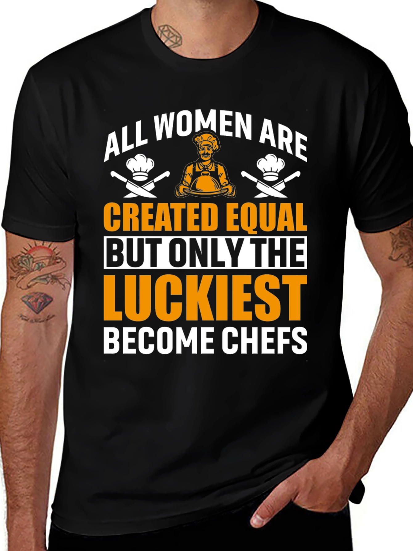 Variant 9 of Funny Chef Women T-Shirt - Luckiest Chefs