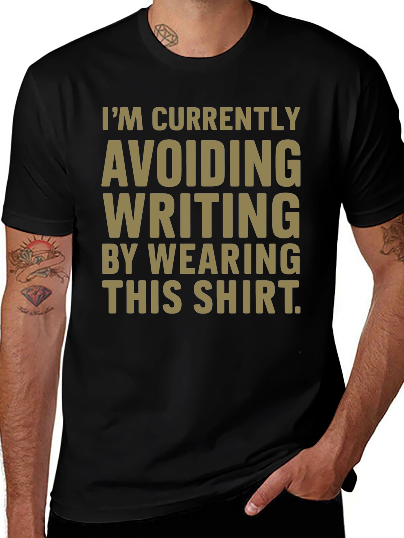 Variant 10 of Avoiding Writing T-Shirt