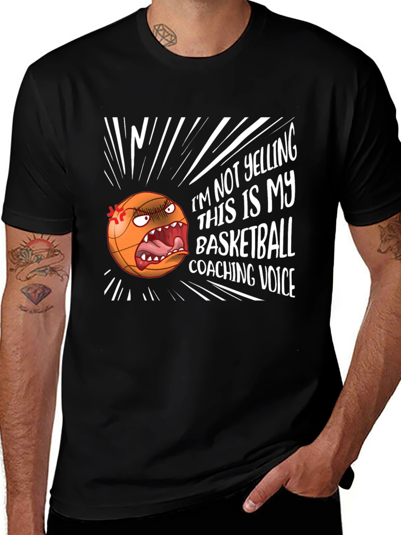 Variant 23 of Basketball Coaching Voice T-Shirt