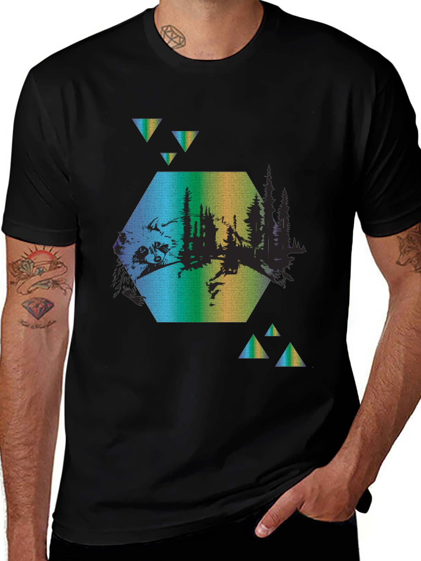 Geometric Wildlife T-Shirt