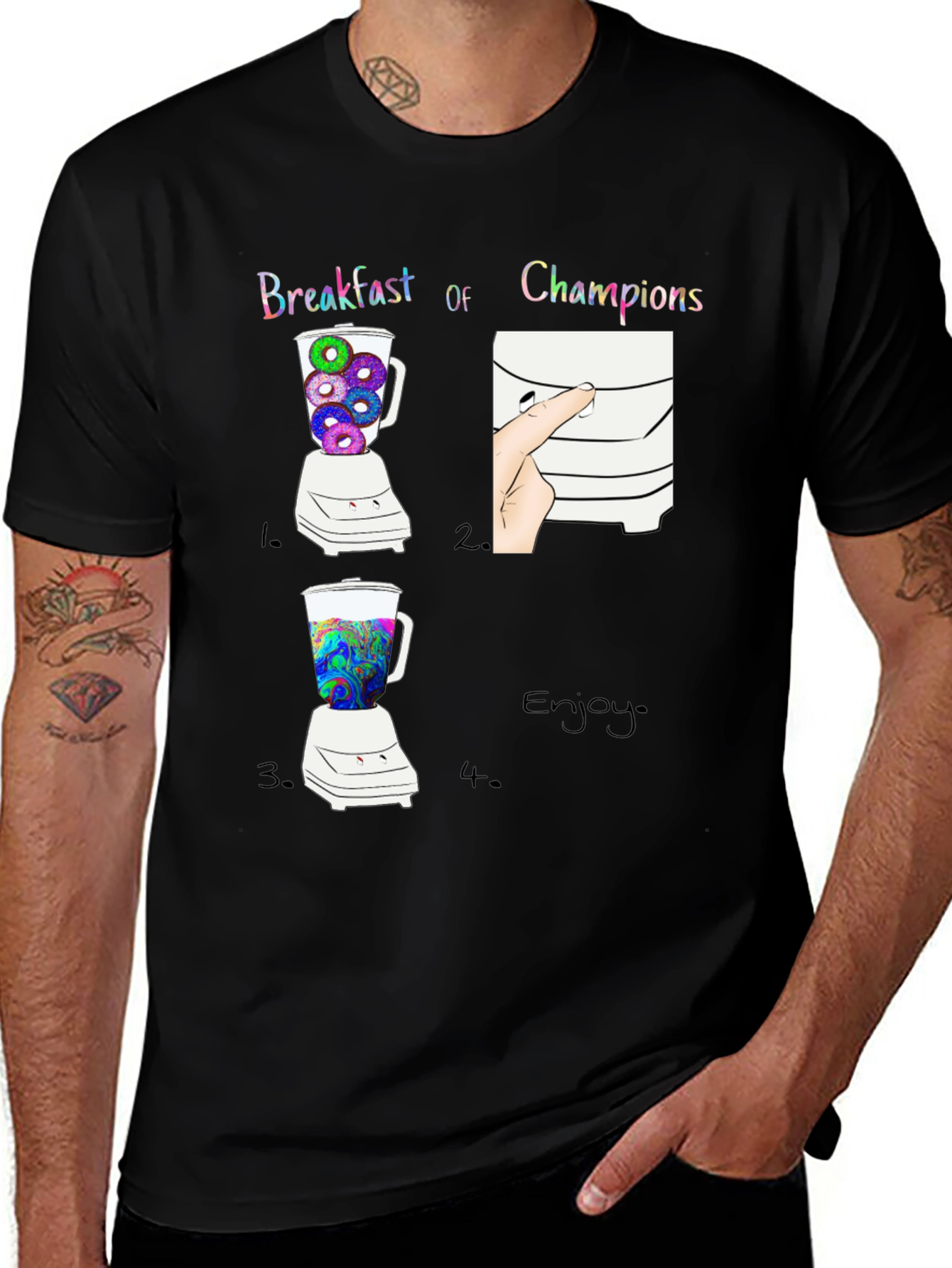 Variant 15 of Breakfast of Champions Graphic T-Shirt
