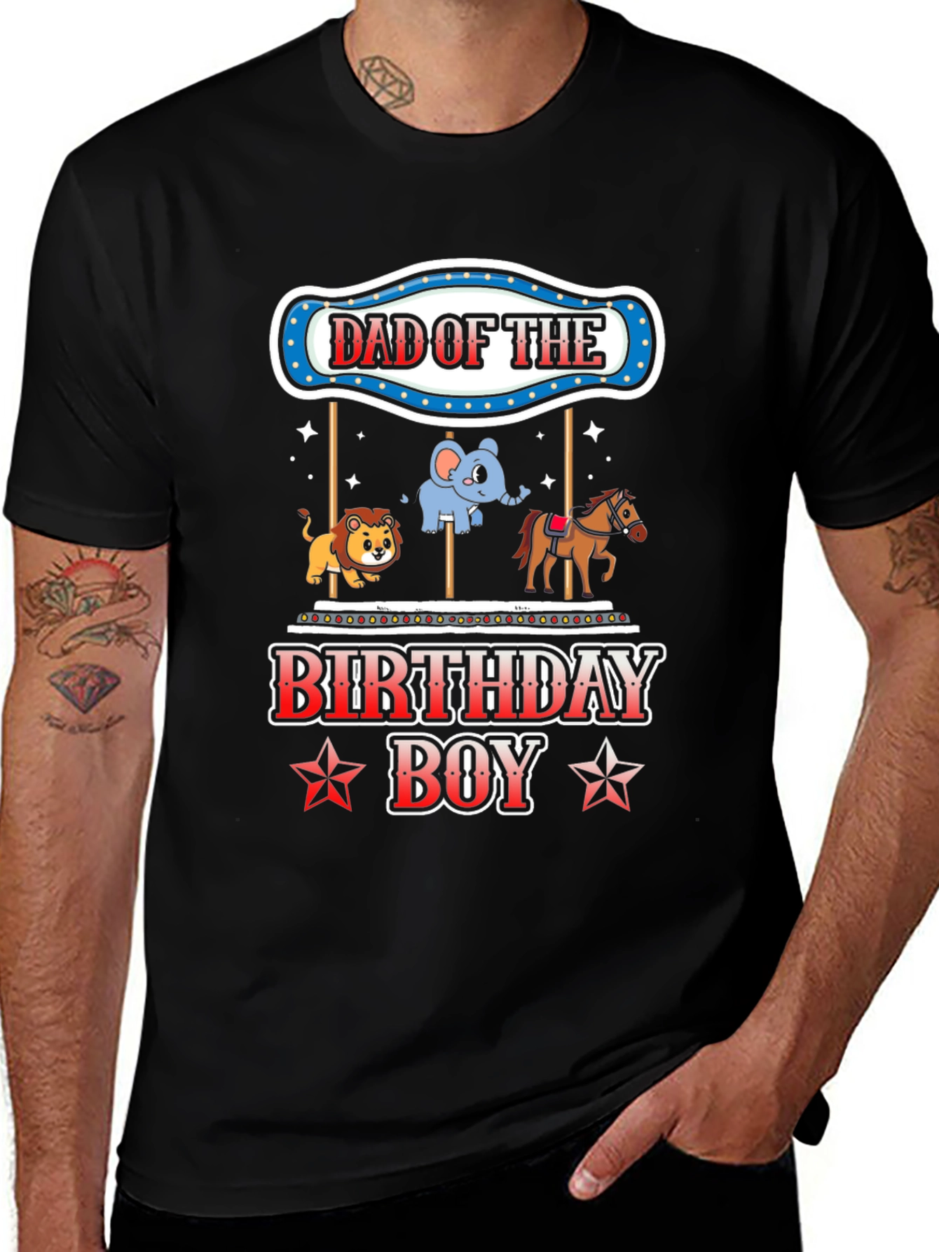 Variant 24 of Dad of the Birthday Boy T-Shirt