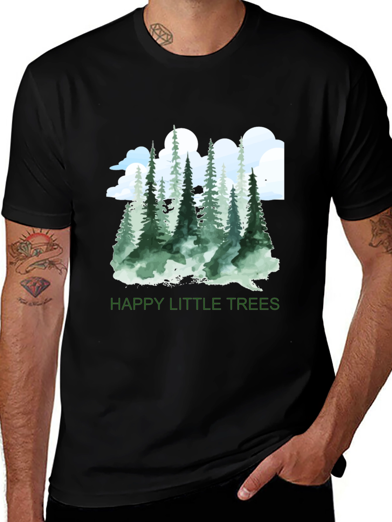 Variant 10 of Happy Little Trees Graphic T-Shirt