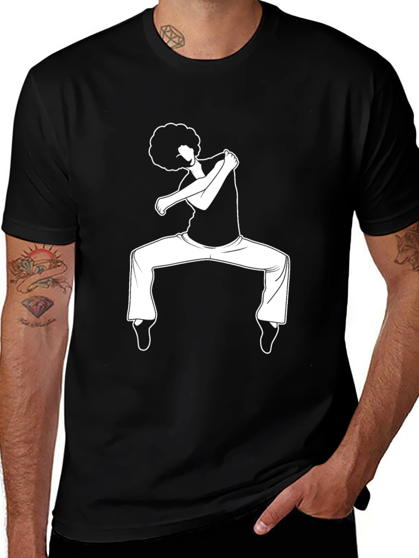 Variant 25 of Retro Dance Afro T-Shirt