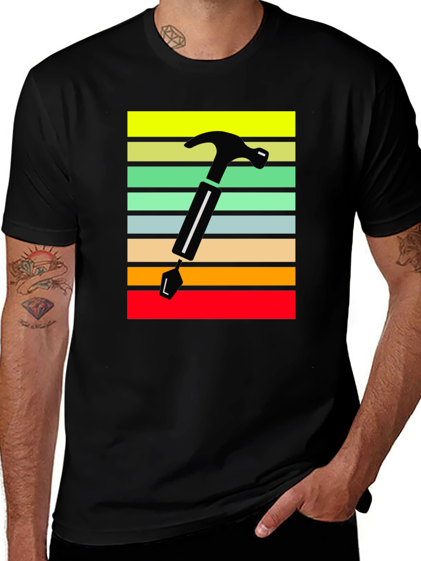 Variant 11 of Retro Hammer T-Shirt