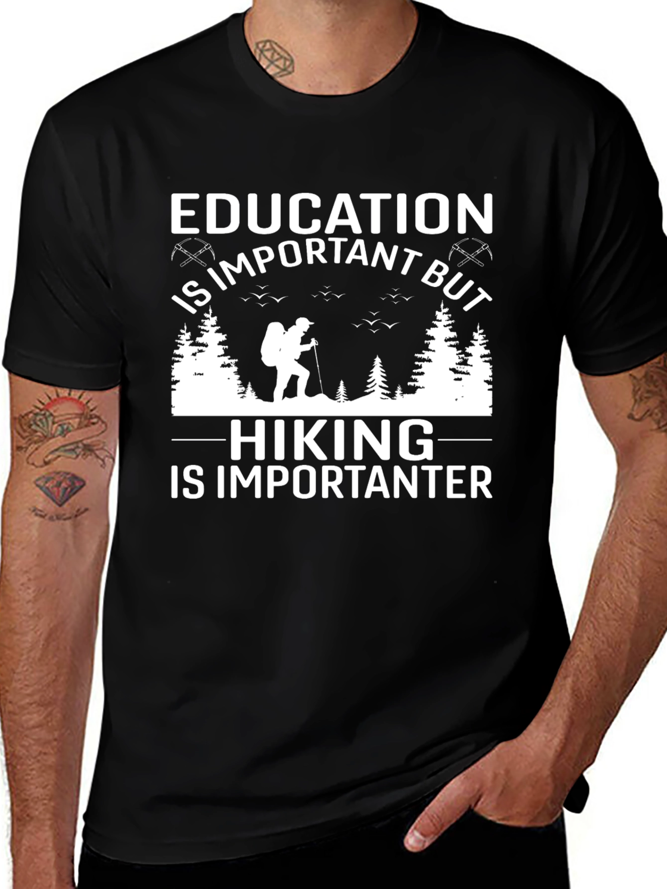 Variant 16 of Hiking is Importanter Tee