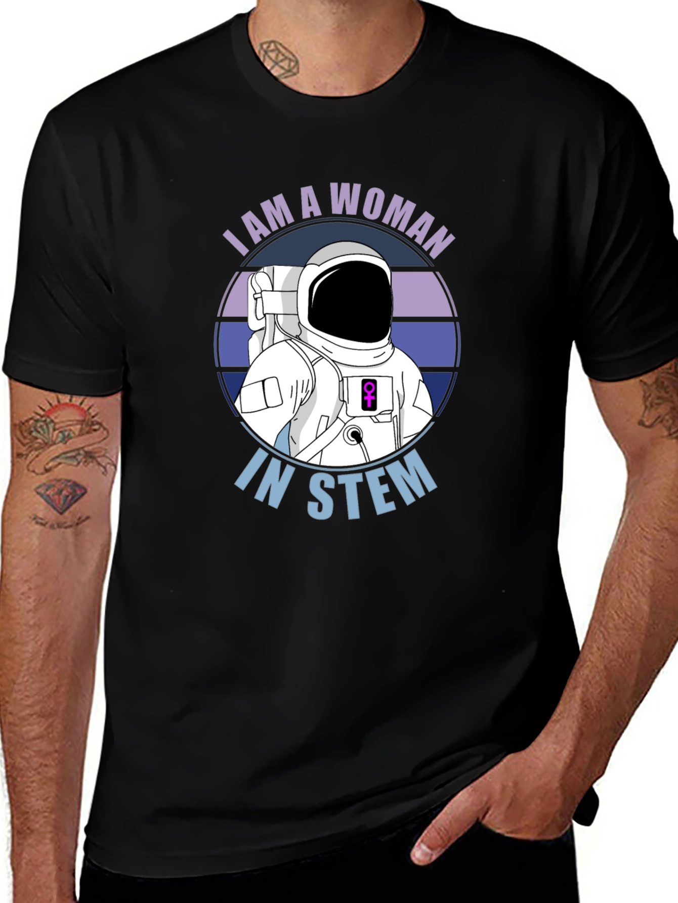 I Am A Woman In STEM Astronaut T-Shirt