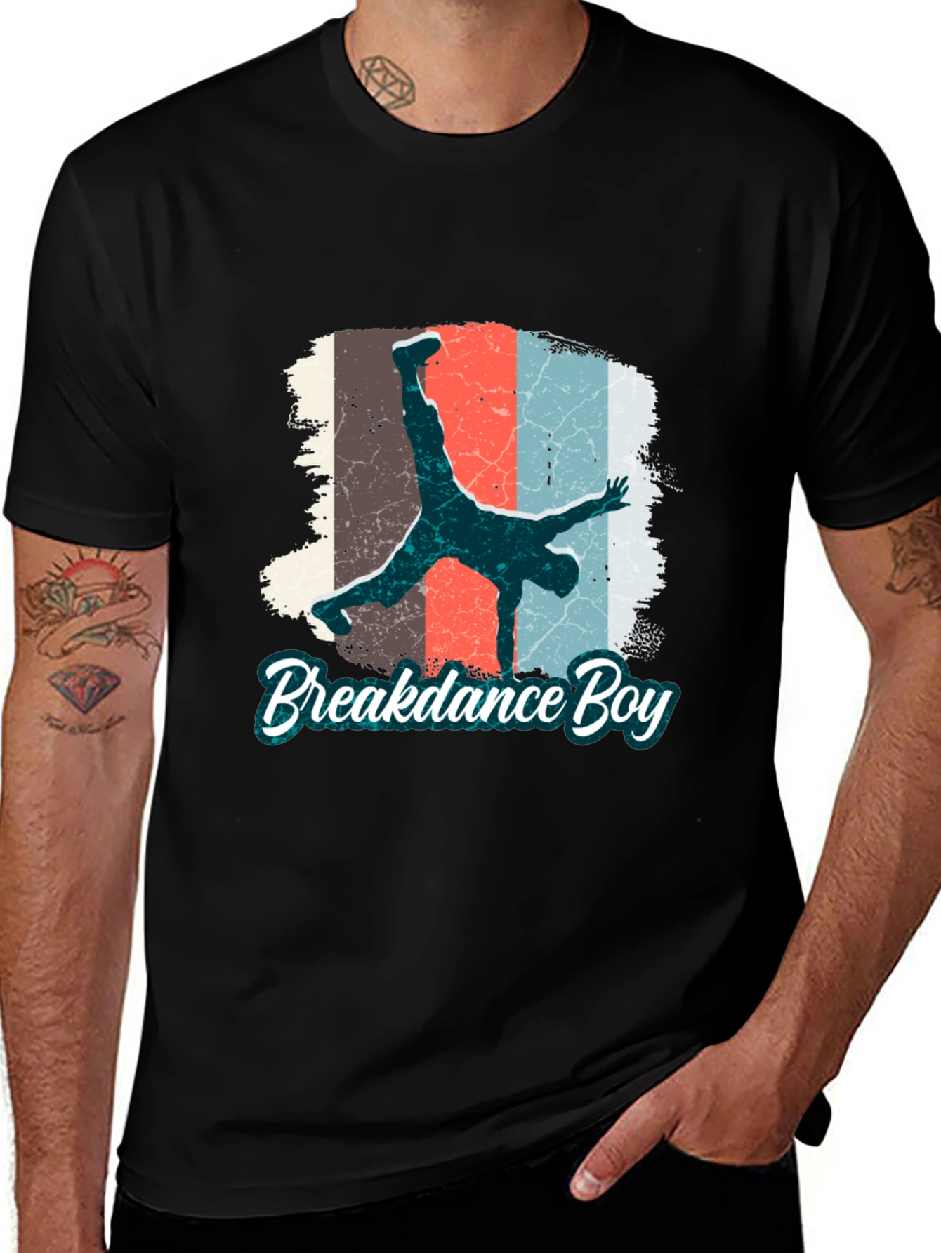 Variant 9 of Breakdance Boy Graphic Tee - Retro Style