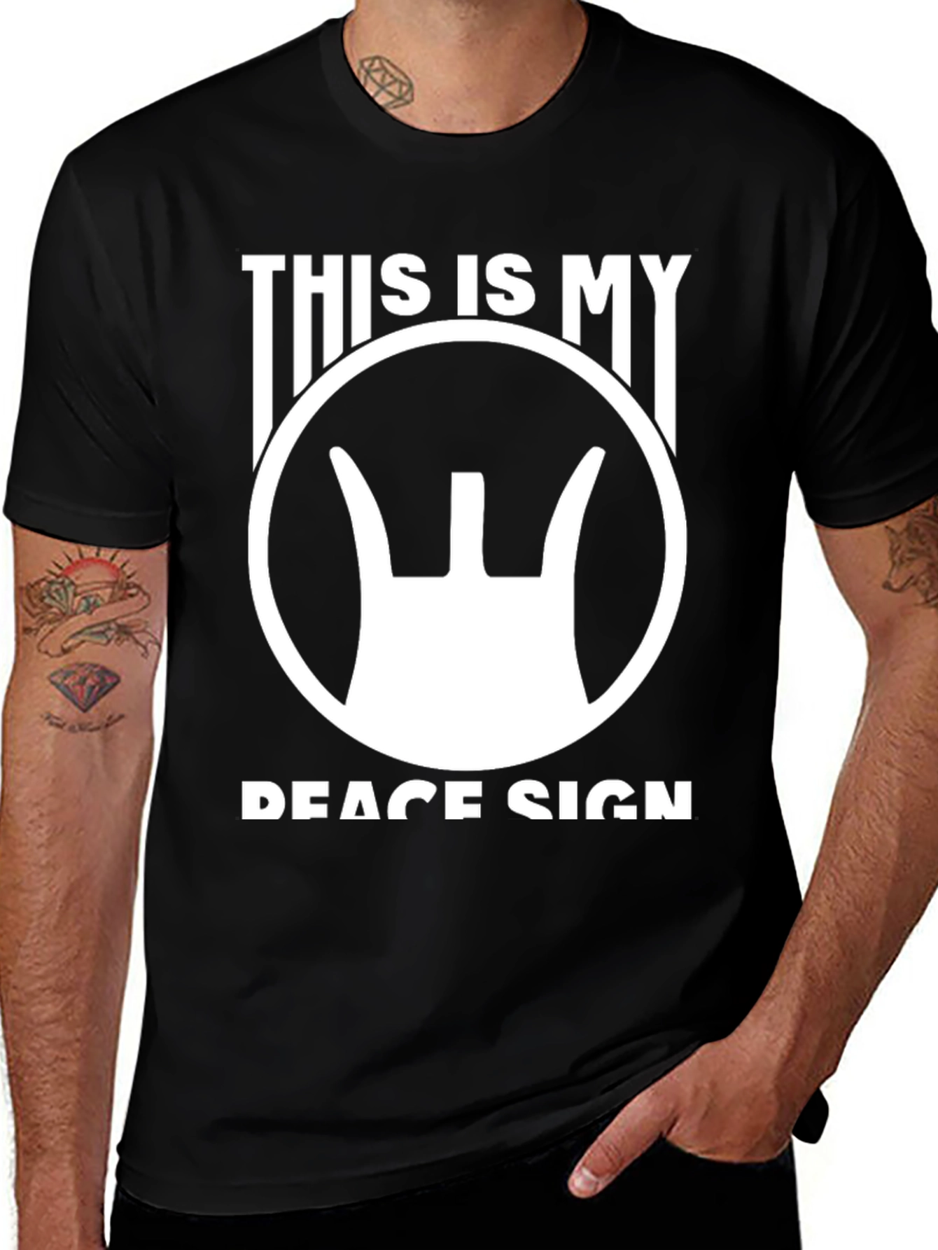 Variant 9 of This is My Peace Sign T-Shirt - Unique Graphic Tee