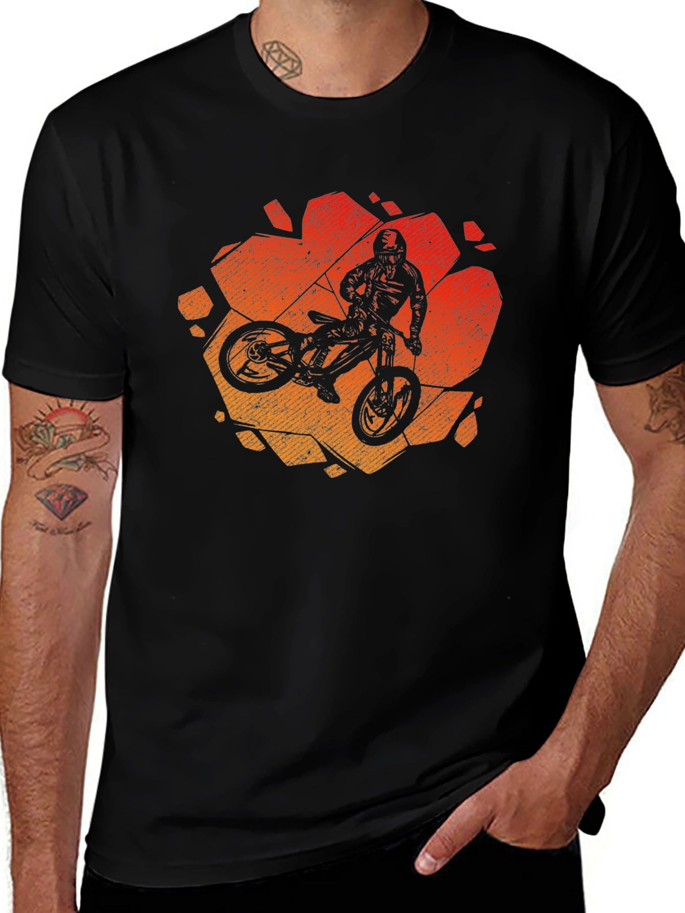 Variant 30 of Mountain Biker Graphic T-Shirt - Cool Ride