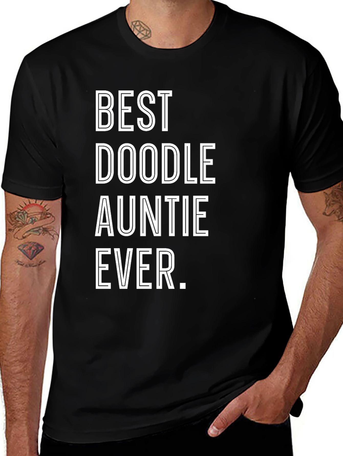Variant 10 of Best Doodle Auntie Ever T-Shirt