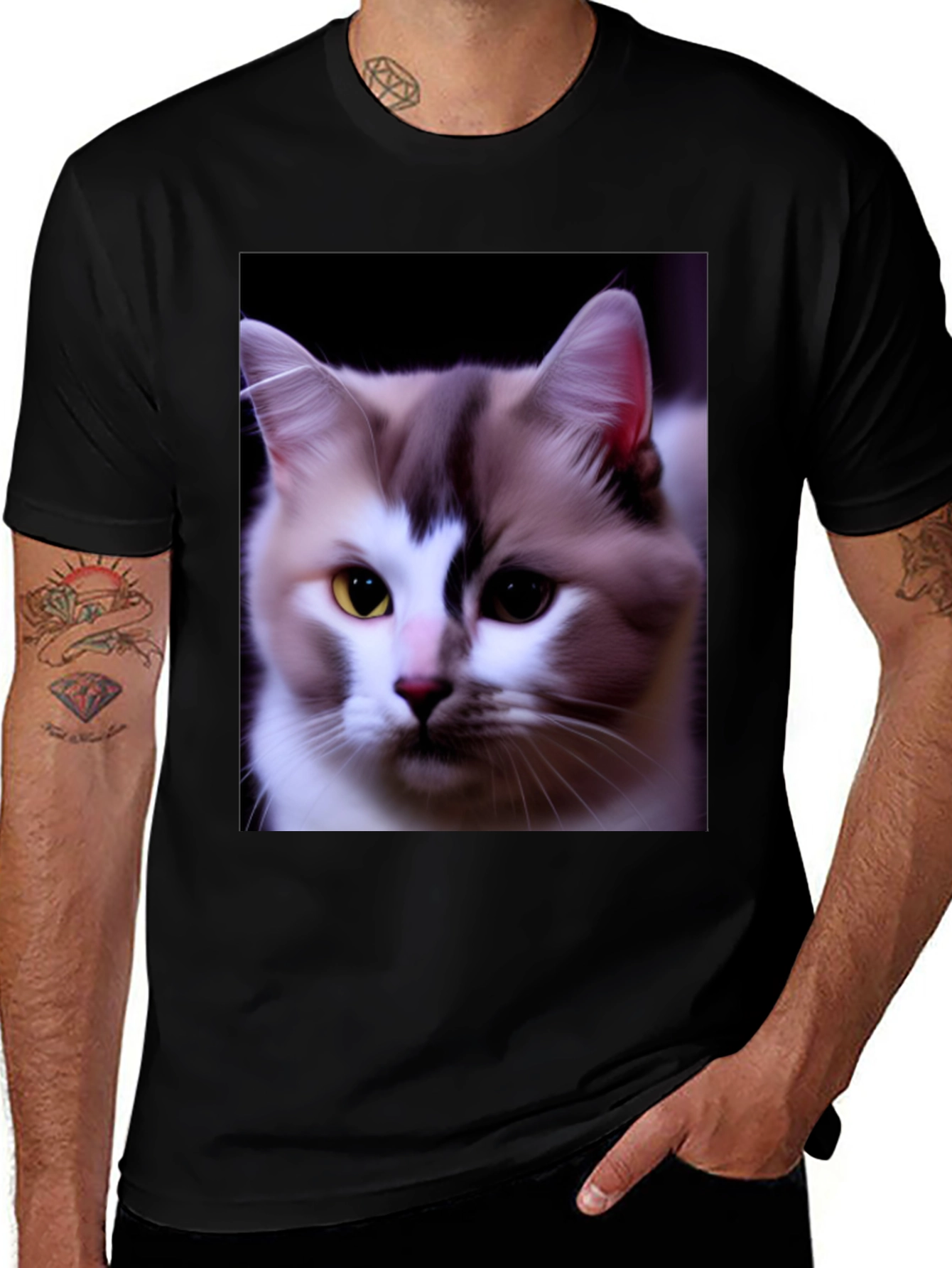 Cat Portrait Tee - Unisex Graphic T-Shirt