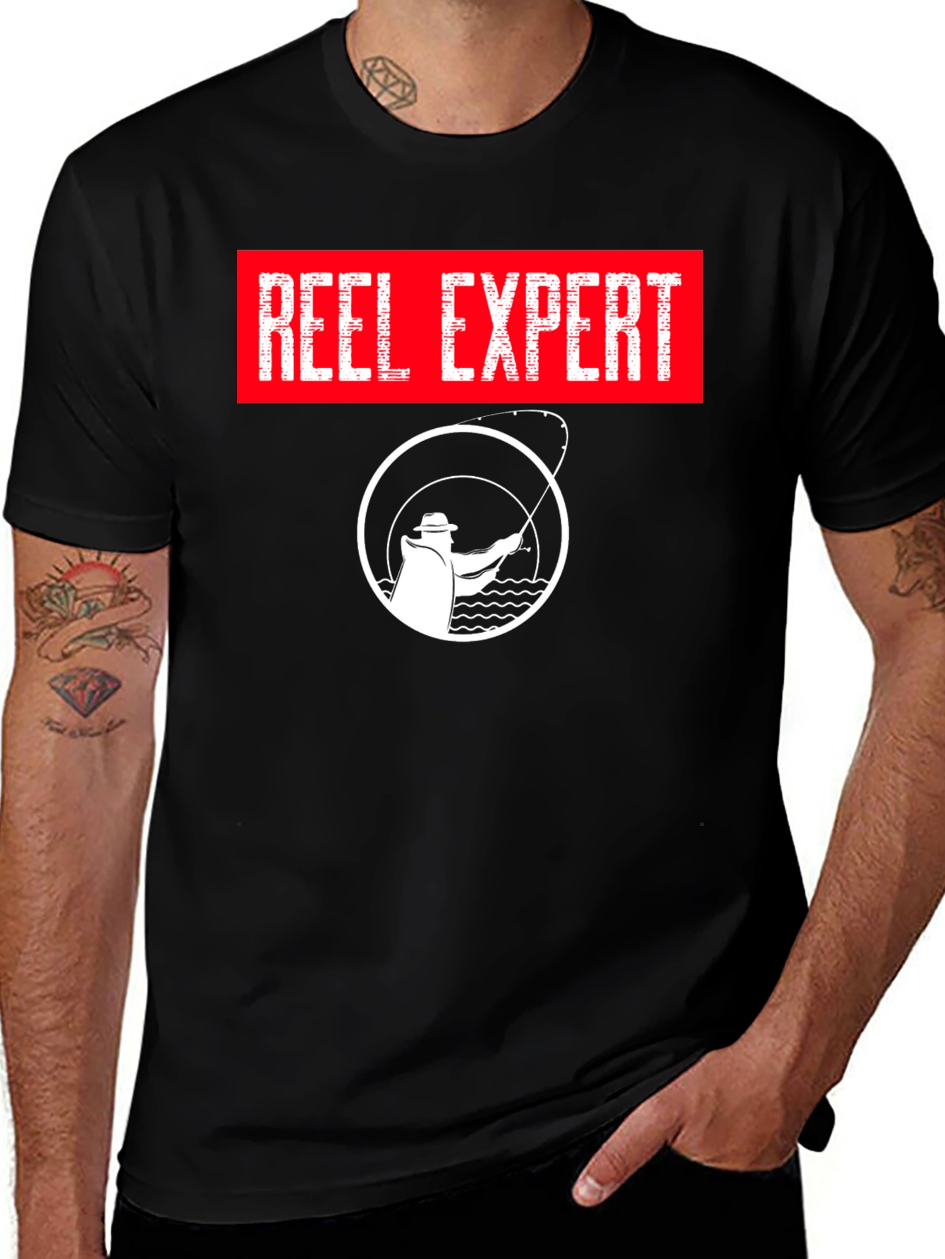 Variant 27 of Reel Expert Fishing Graphic T-Shirt