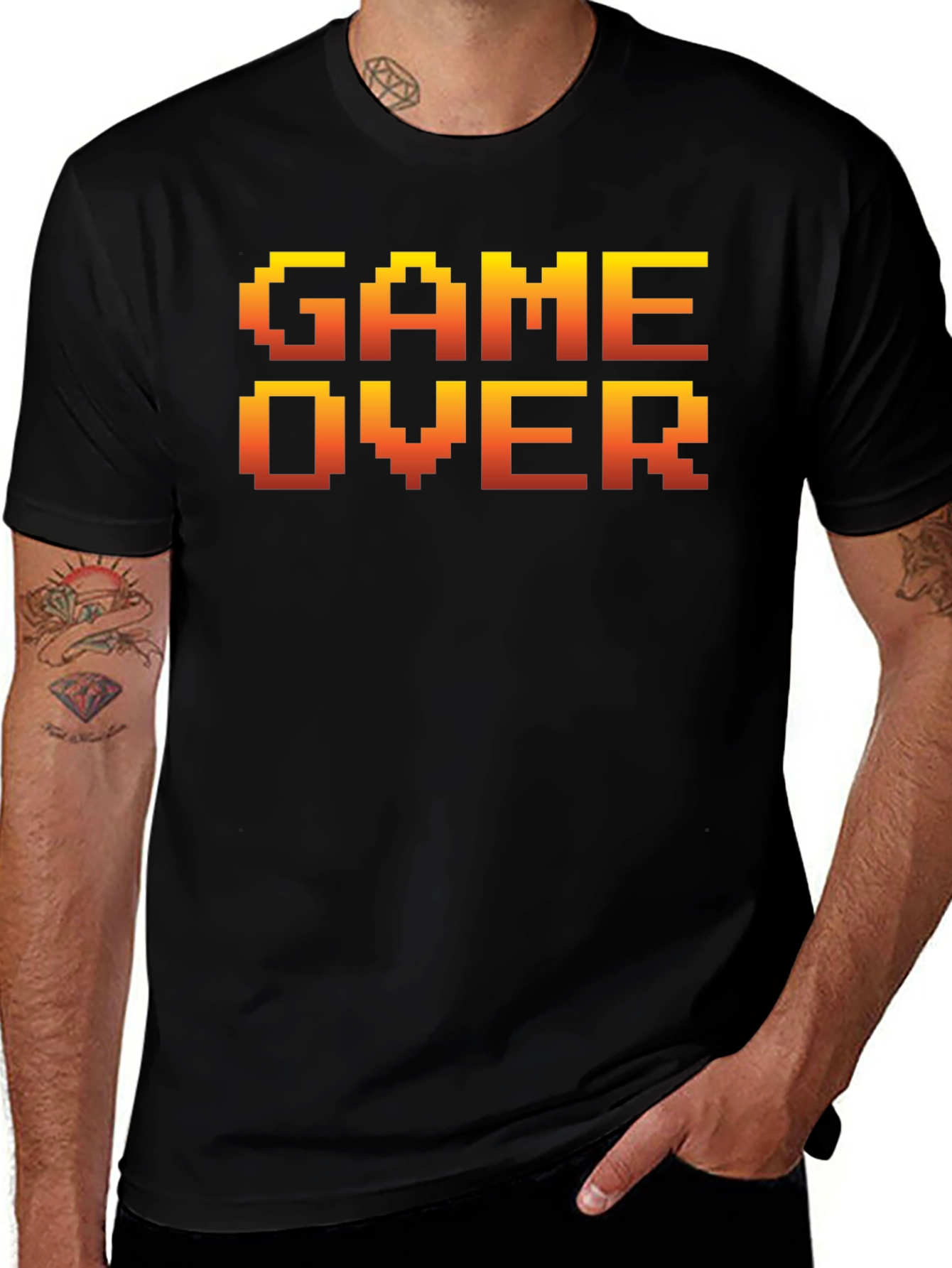 Variant 27 of Retro Game Over Graphic Tee - Gamer Style
