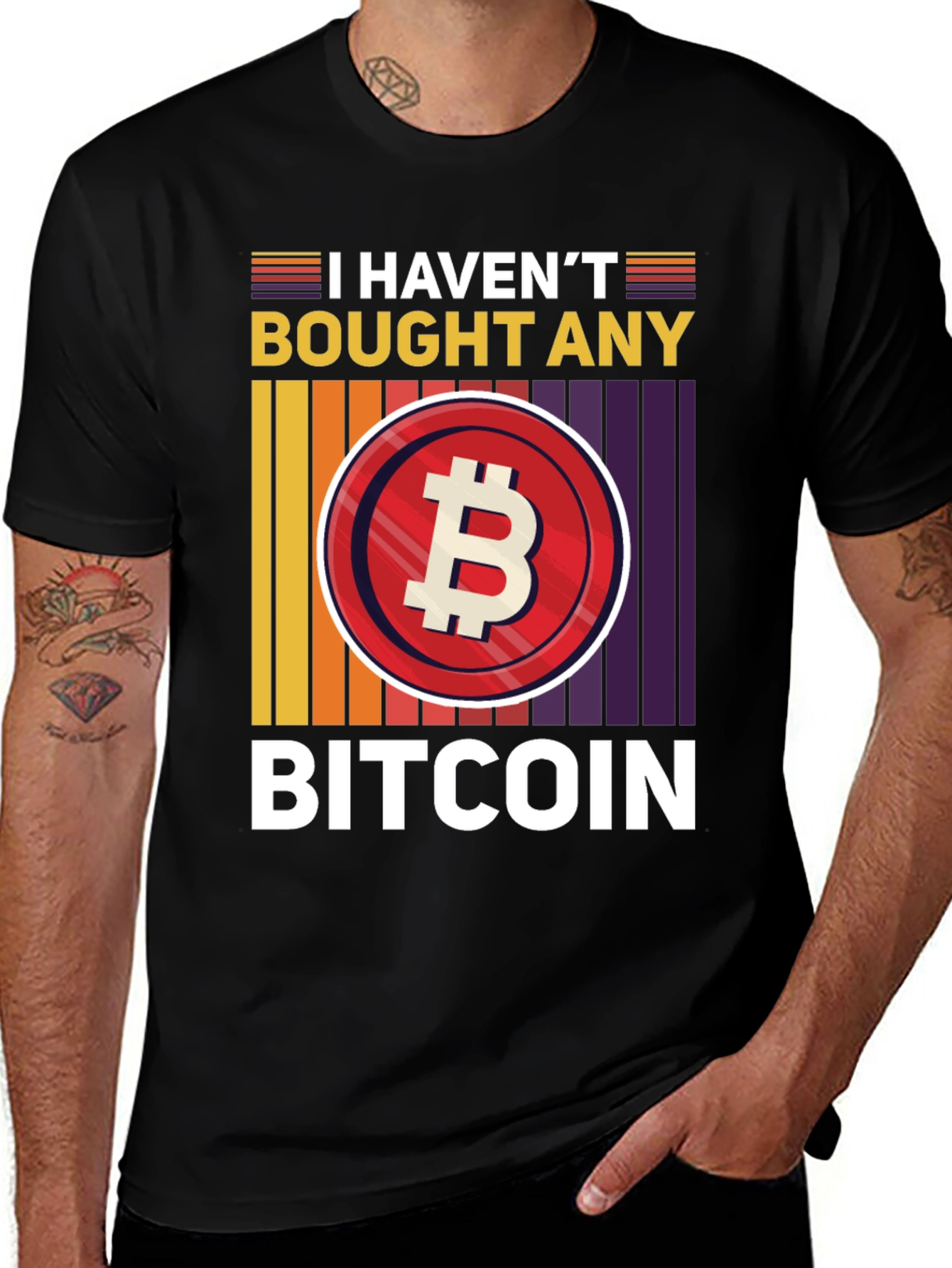 Variant 25 of Funny Bitcoin T-Shirt - I Haven't Bought Any