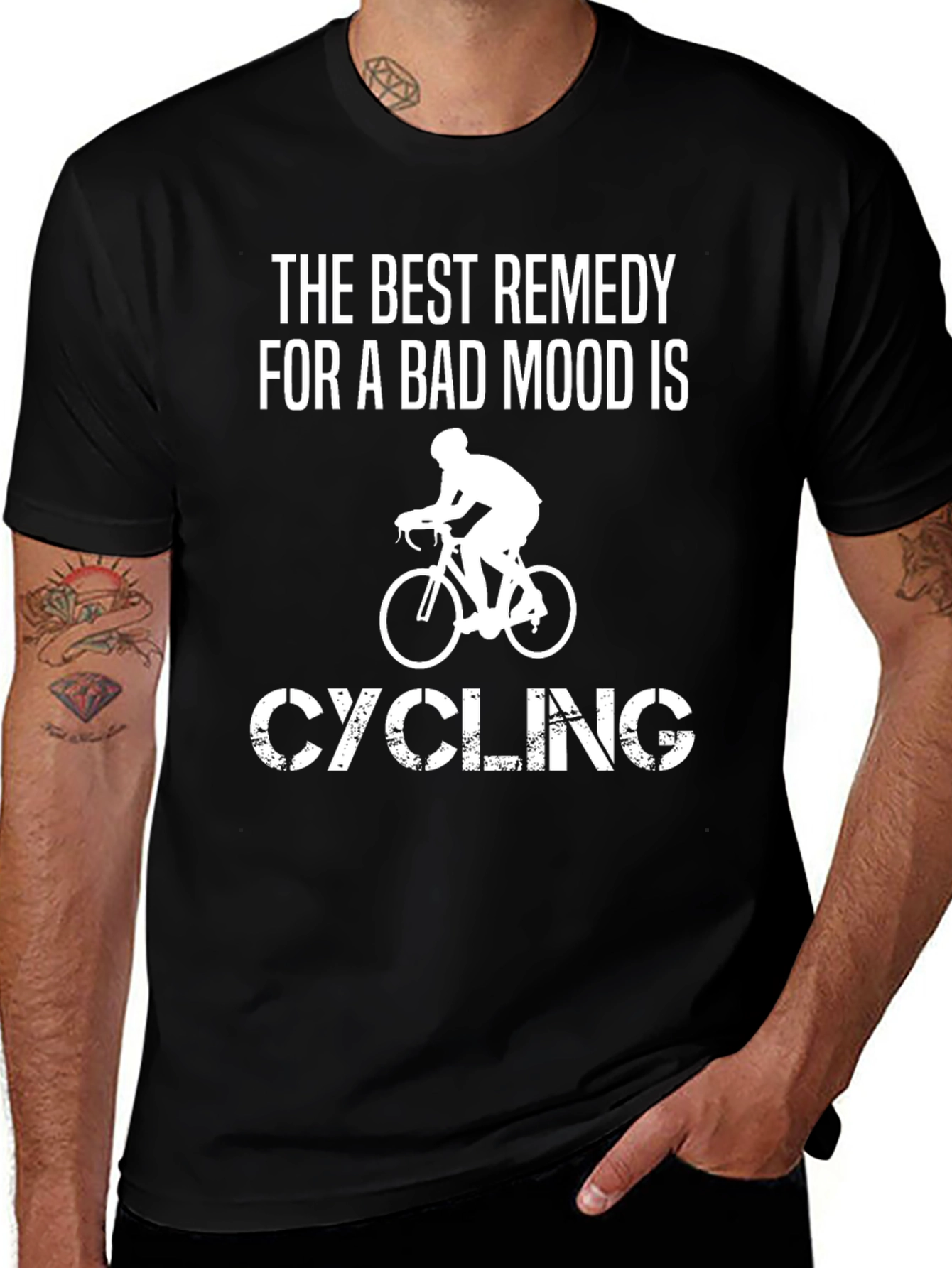 Variant 8 of Cycling Remedy T-Shirt: Bad Mood Cure