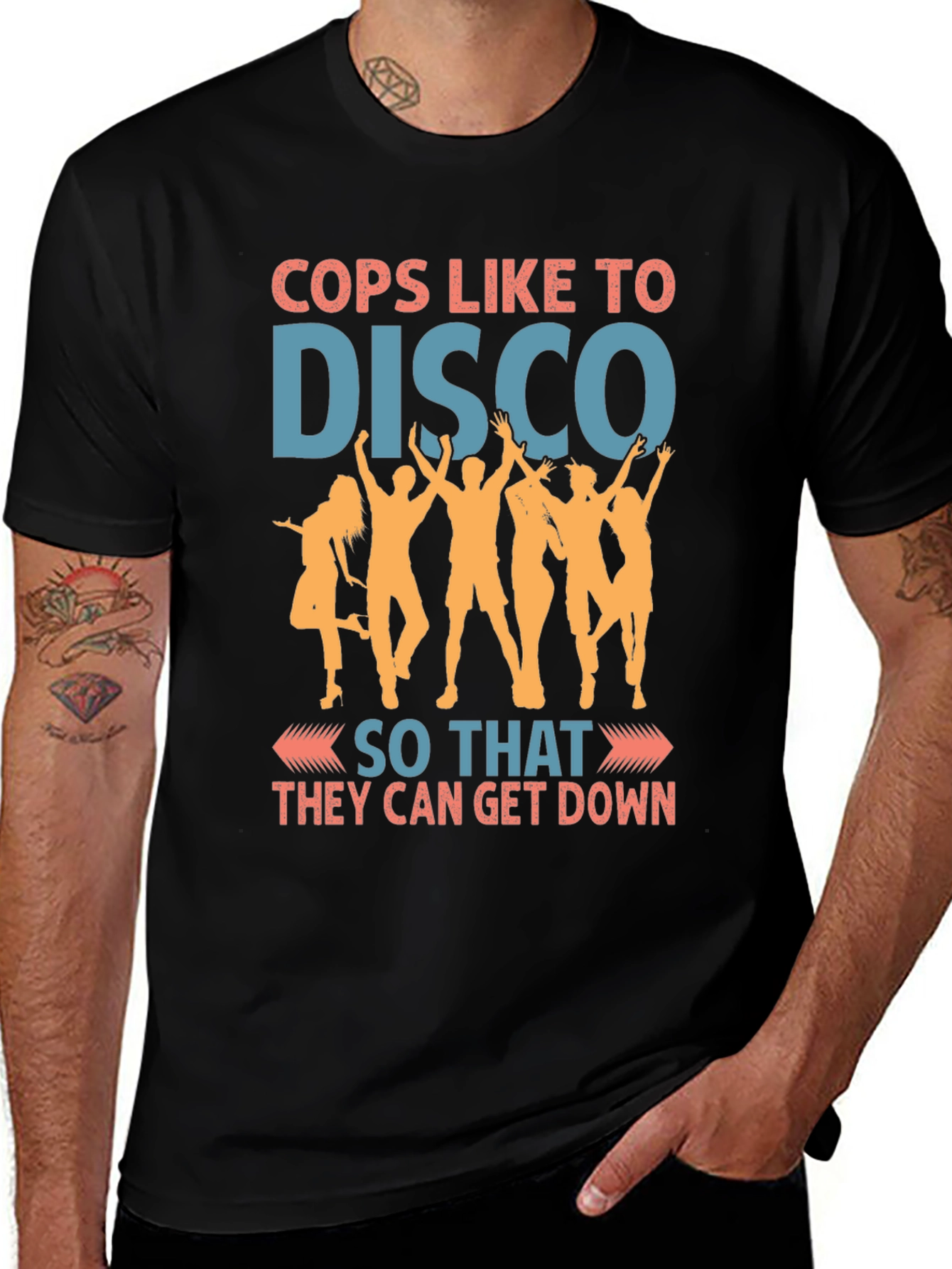 Variant 23 of Cops Like to Disco Graphic Tee