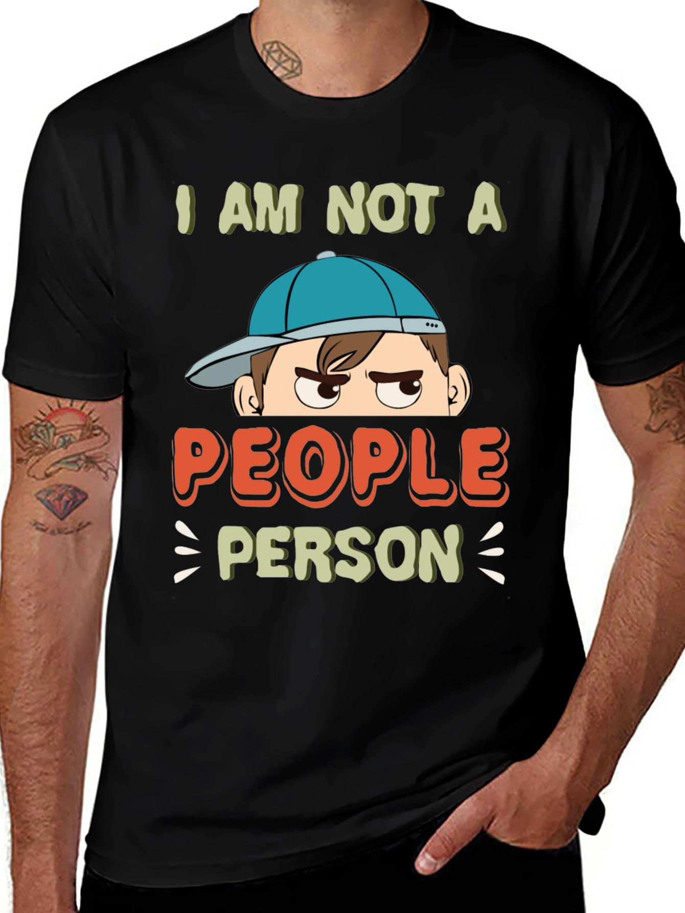I AM NOT A PEOPLE PERSON Graphic T-Shirt