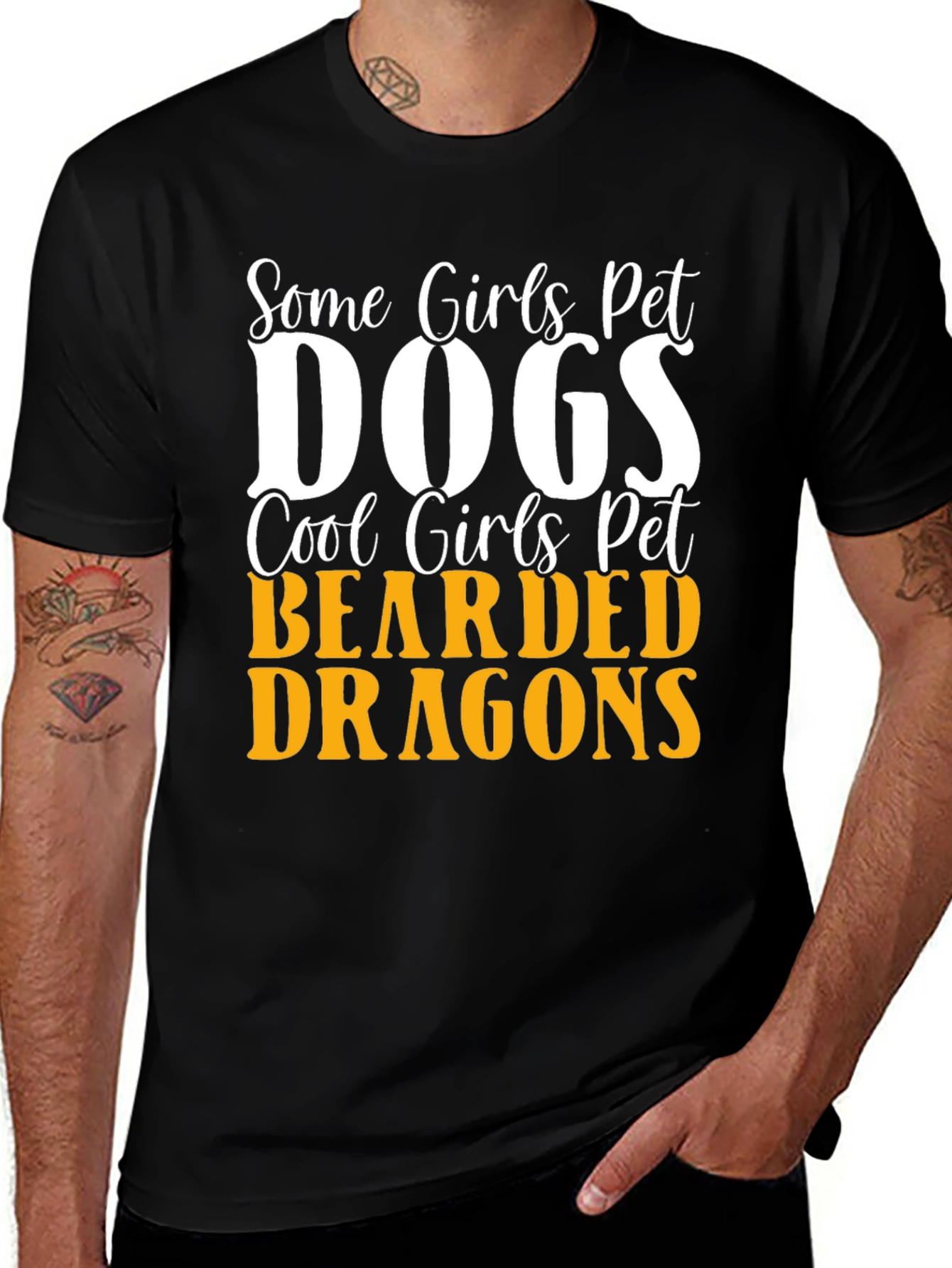 Variant 28 of Cool Girls Pet Bearded Dragons Graphic Tee
