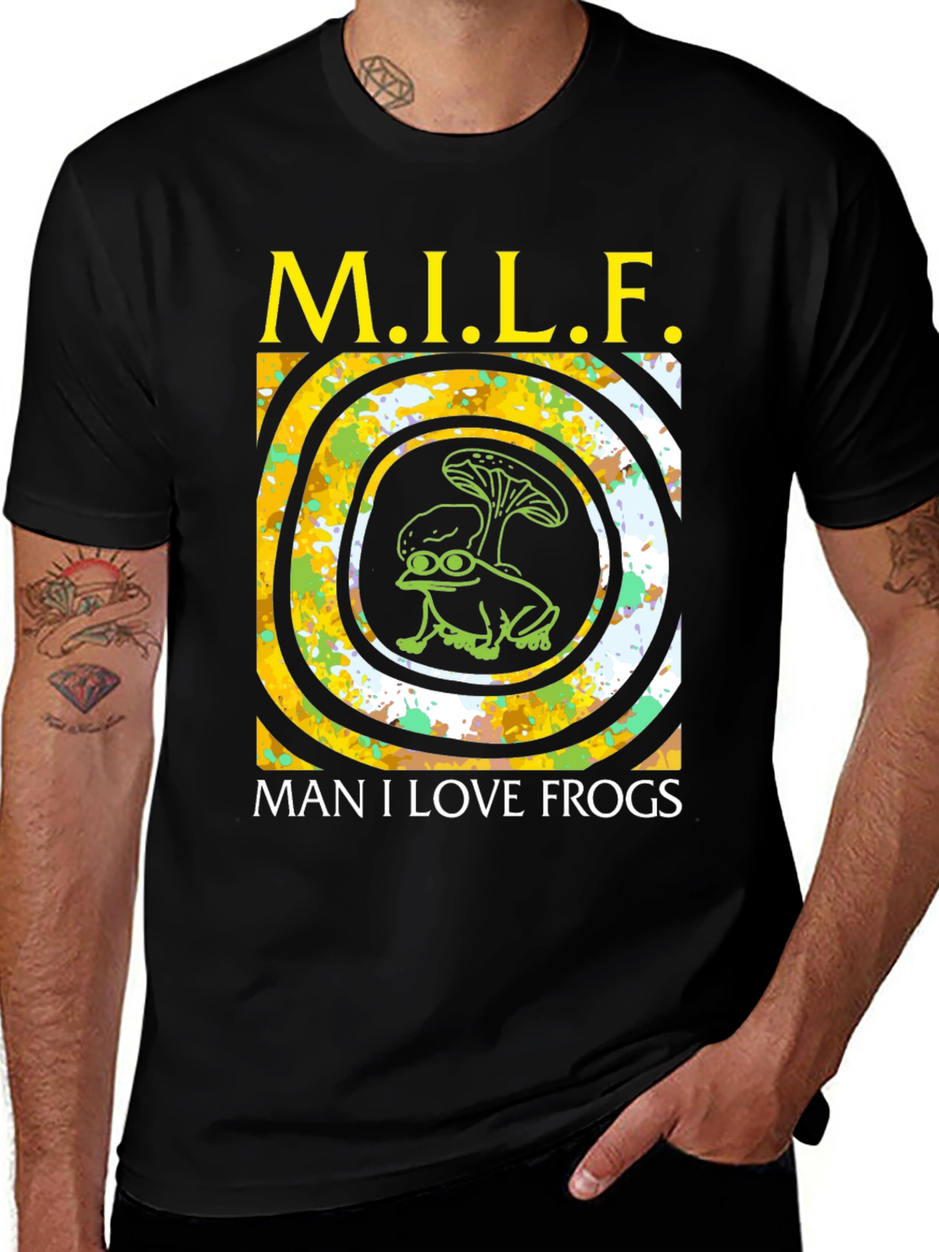 Variant 9 of M.I.L.F. Man I Love Frogs Graphic T-Shirt