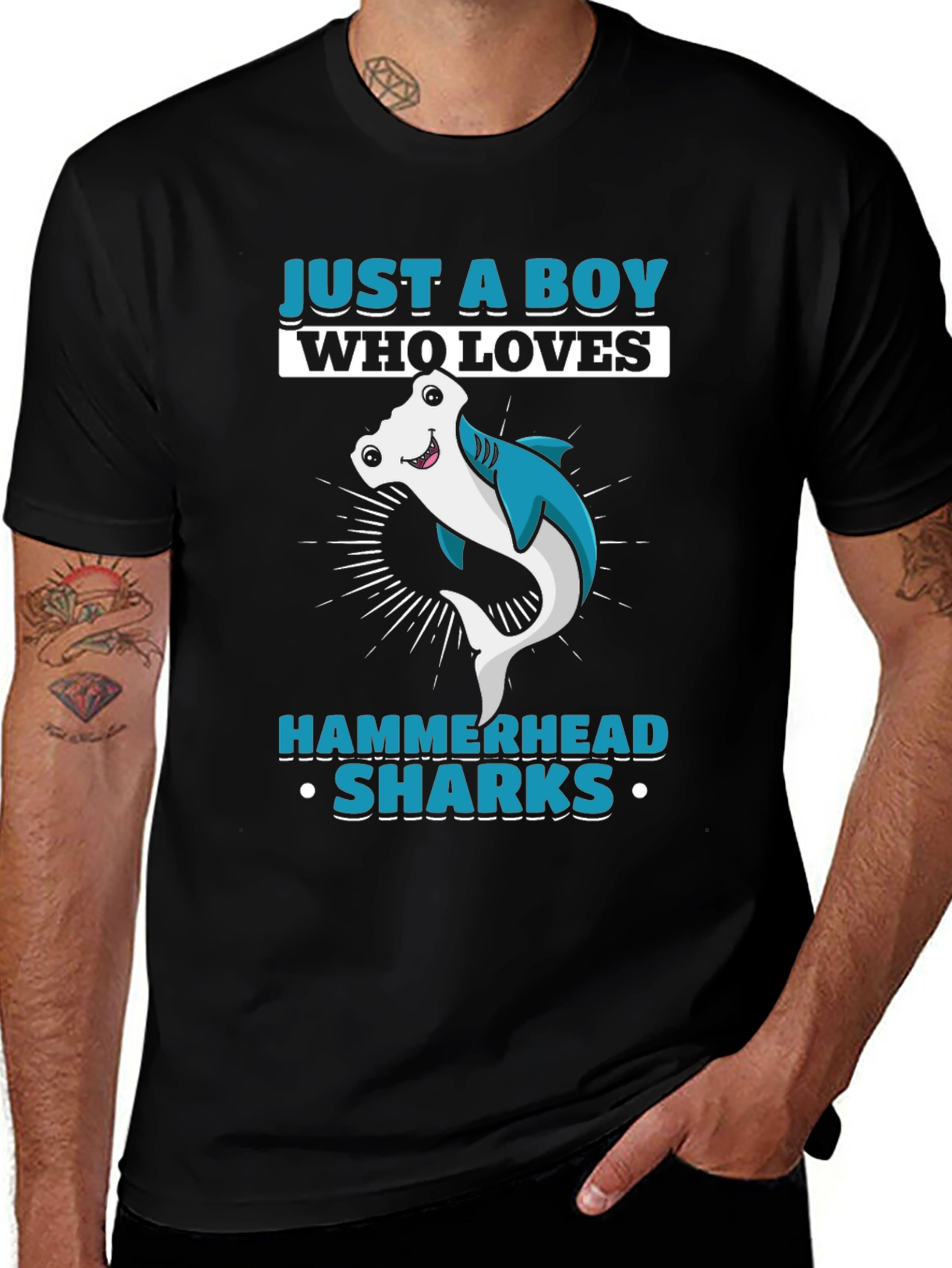 Boy's Hammerhead Shark Lover T-Shirt