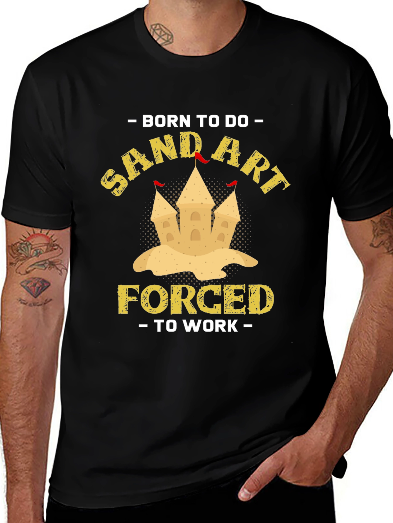 Variant 23 of Born To Do Sand Art T-Shirt