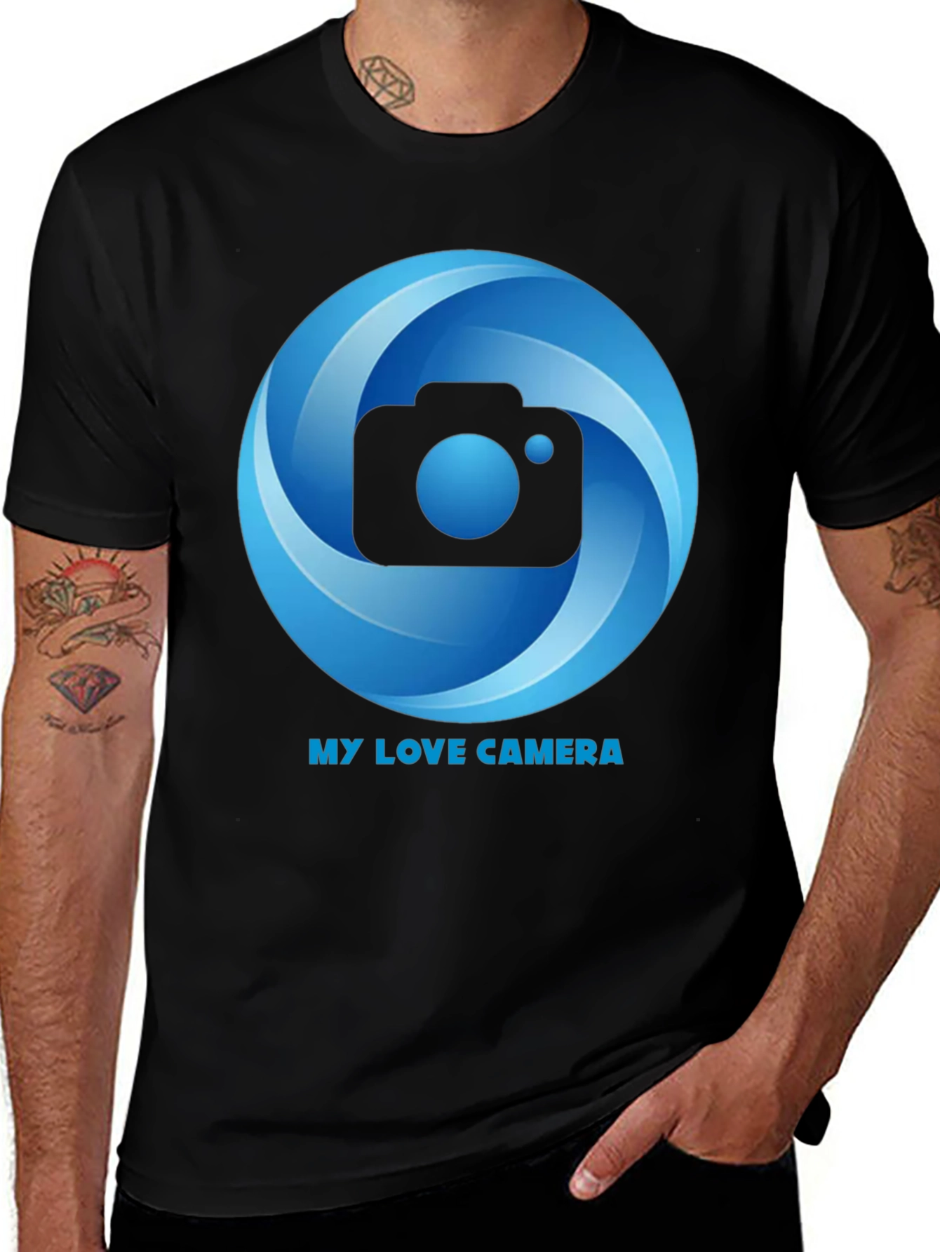 Variant 13 of My Love Camera Black Graphic Tee