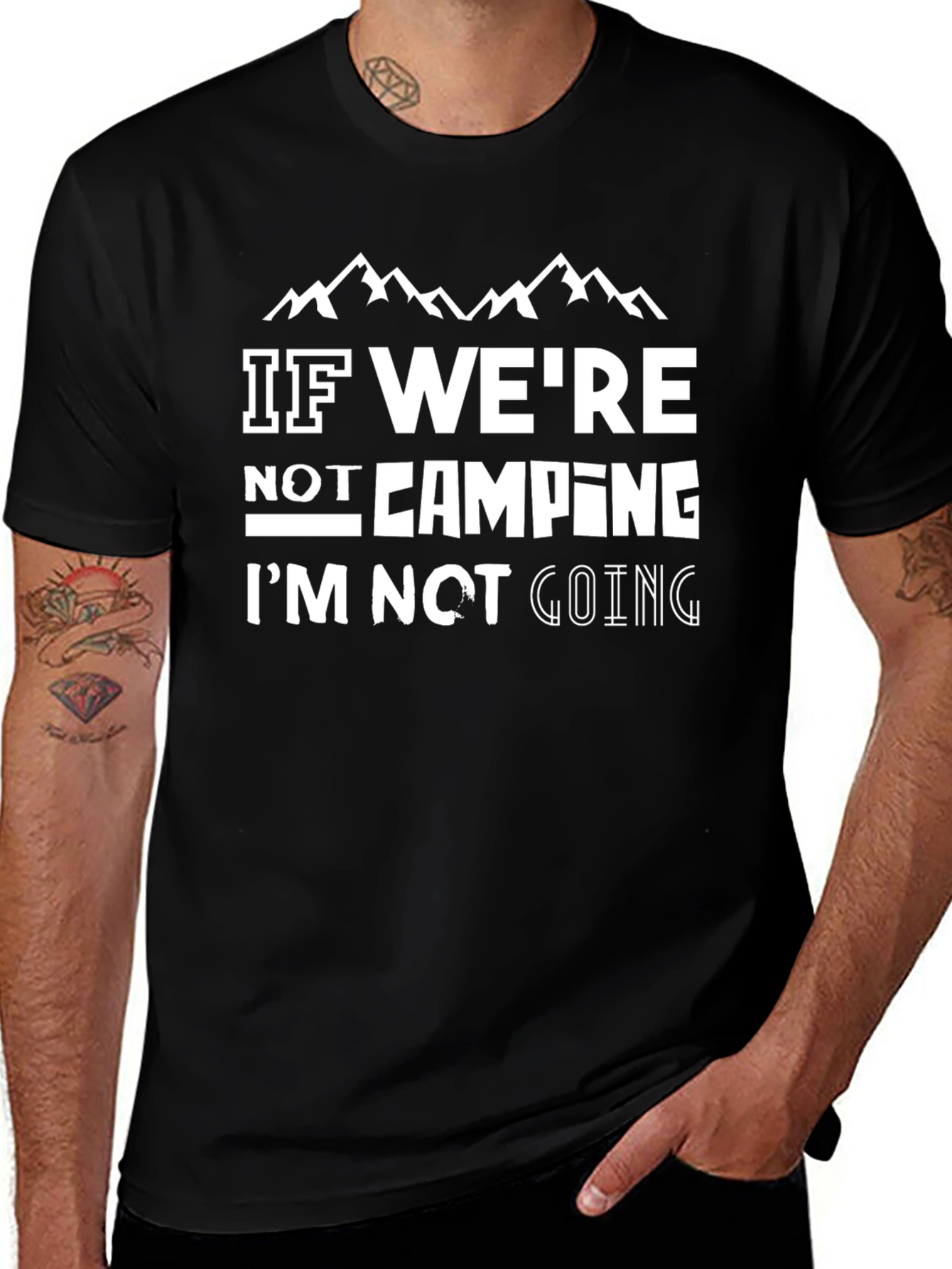 Variant 11 of Camping Graphic Tee - If We're Not Camping T-Shirt