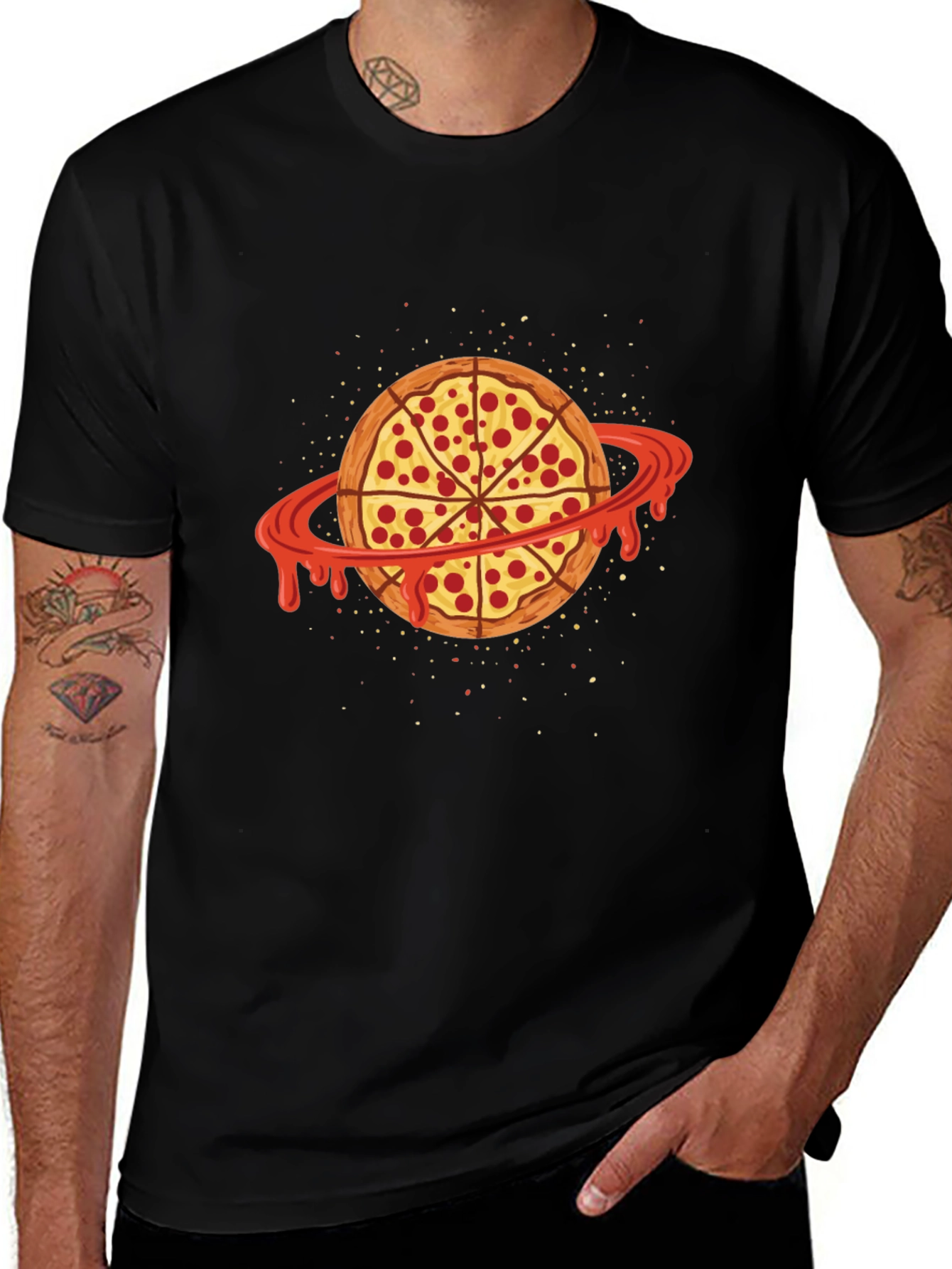 Variant 8 of Pizza Planet Graphic Tee - Funny Food Shirt