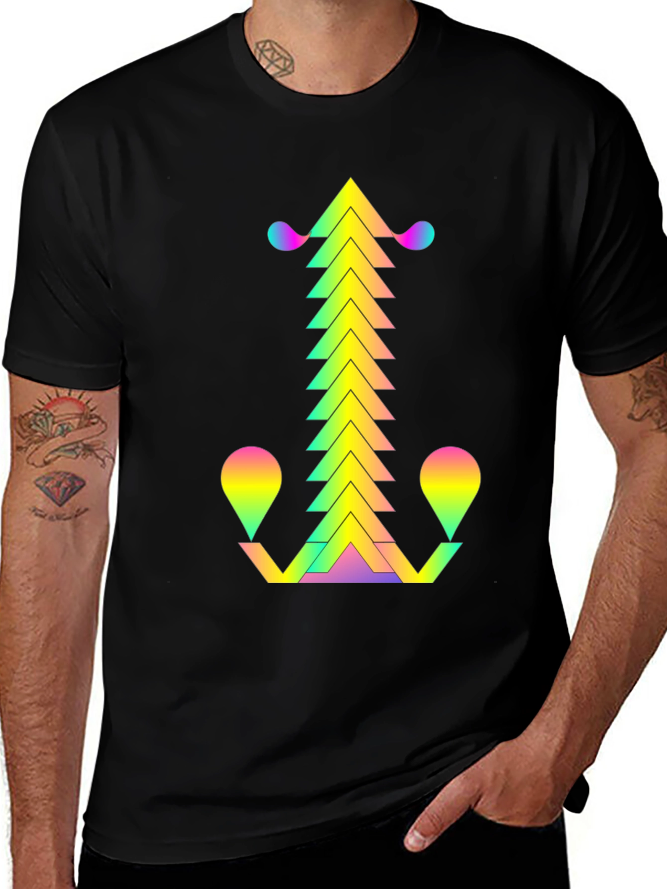 Geometric Gradient T-Shirt
