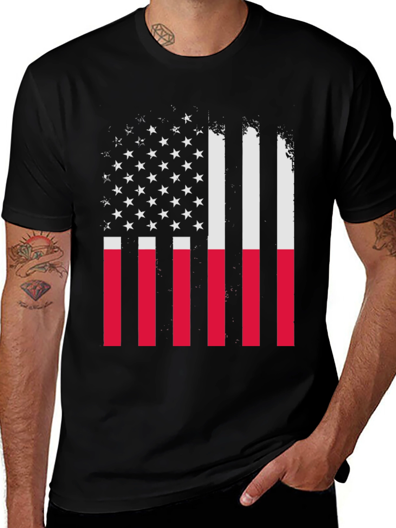 Poland Flag American Pride T-Shirt