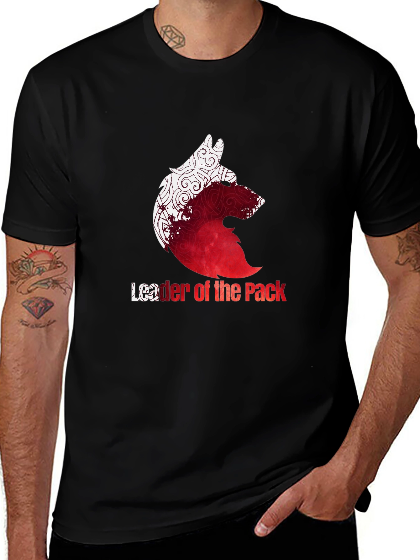 Variant 23 of Leader of the Pack Graphic Tee - Black