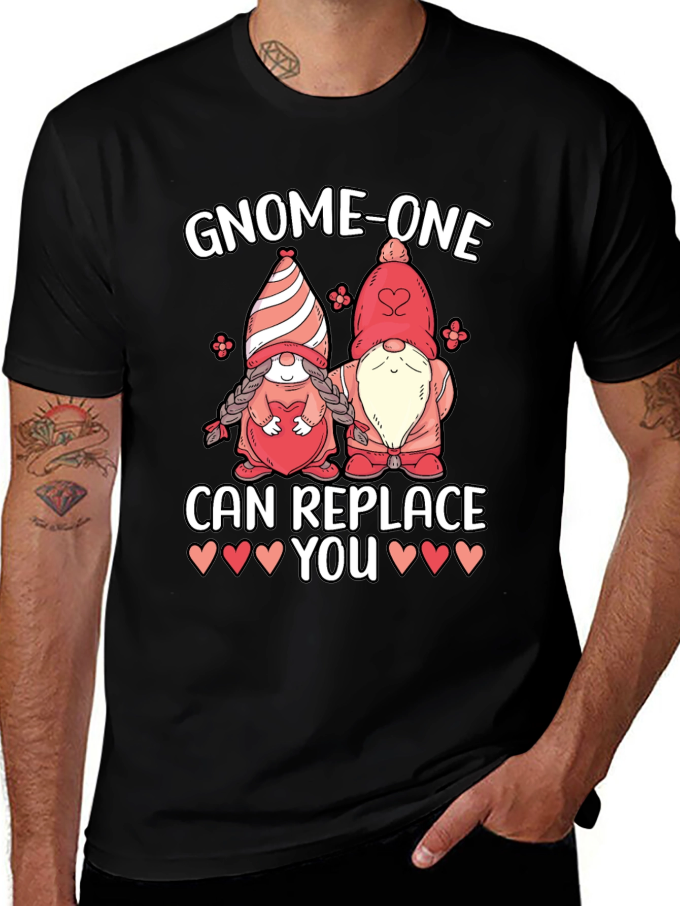 Variant 22 of Gnome-One Can Replace You Valentine's Day T-Shirt