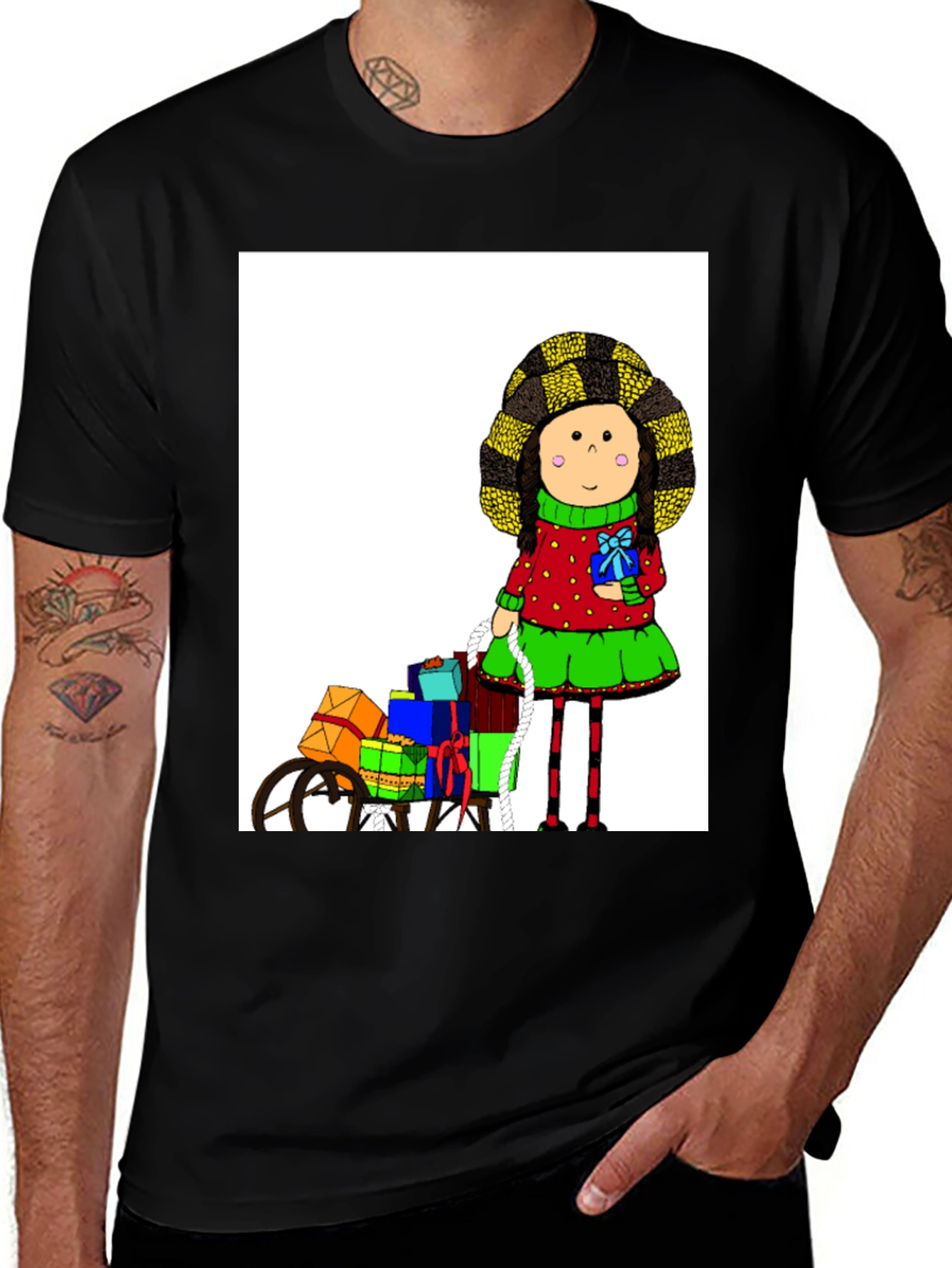 Variant 26 of Holiday Doll T-Shirt - Festive Fun!