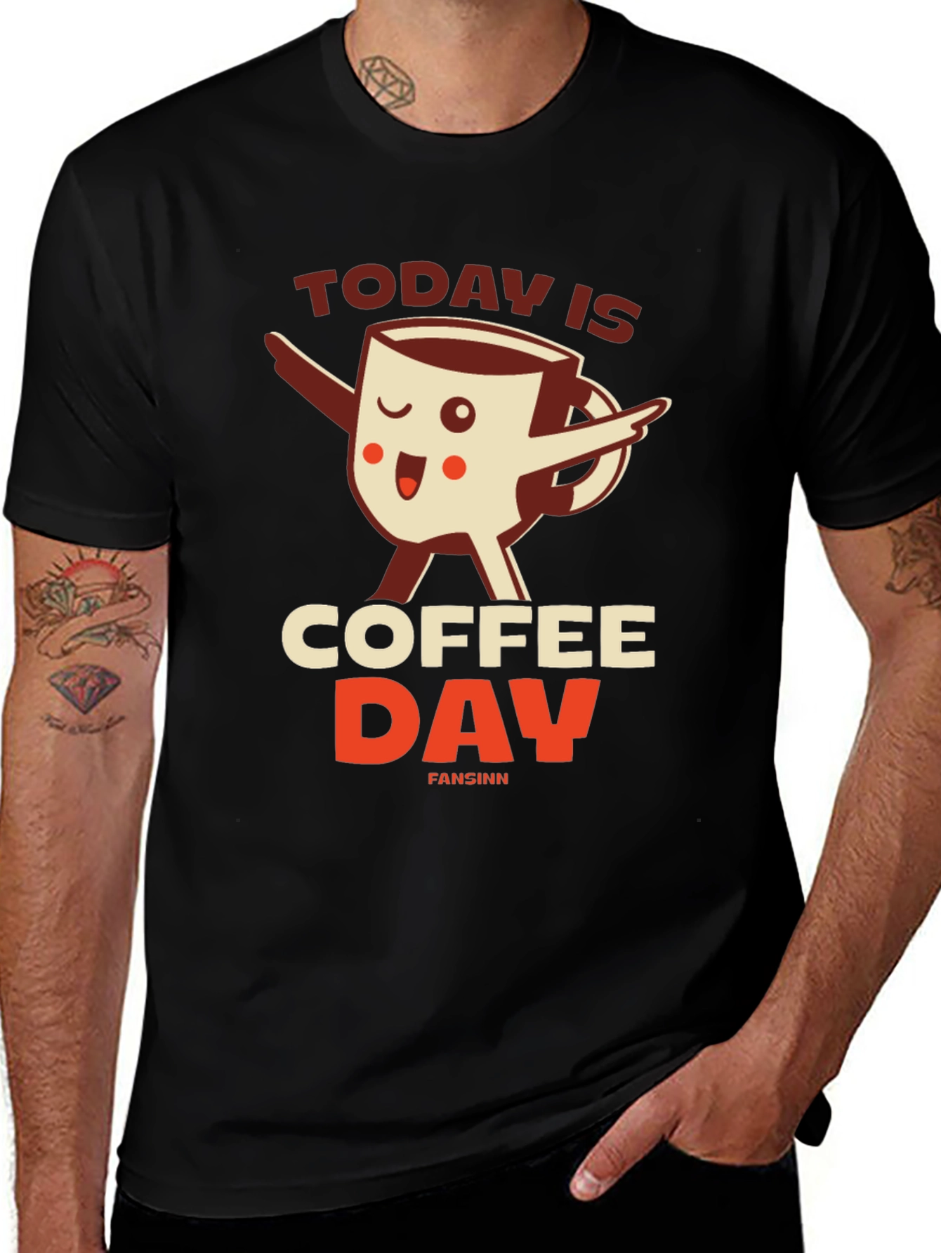 Variant 6 of Coffee Day Graphic Tee - Unisex Crew Neck