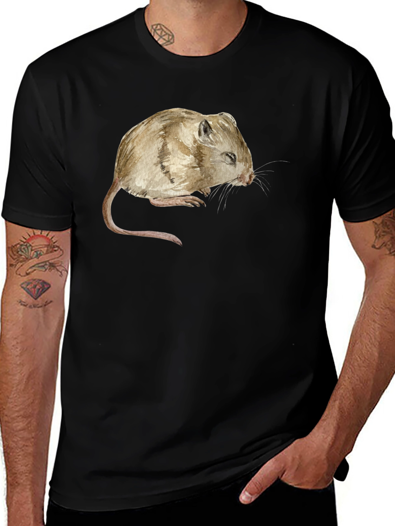 Variant 11 of Gerbil Graphic T-Shirt - Soft Cotton Tee