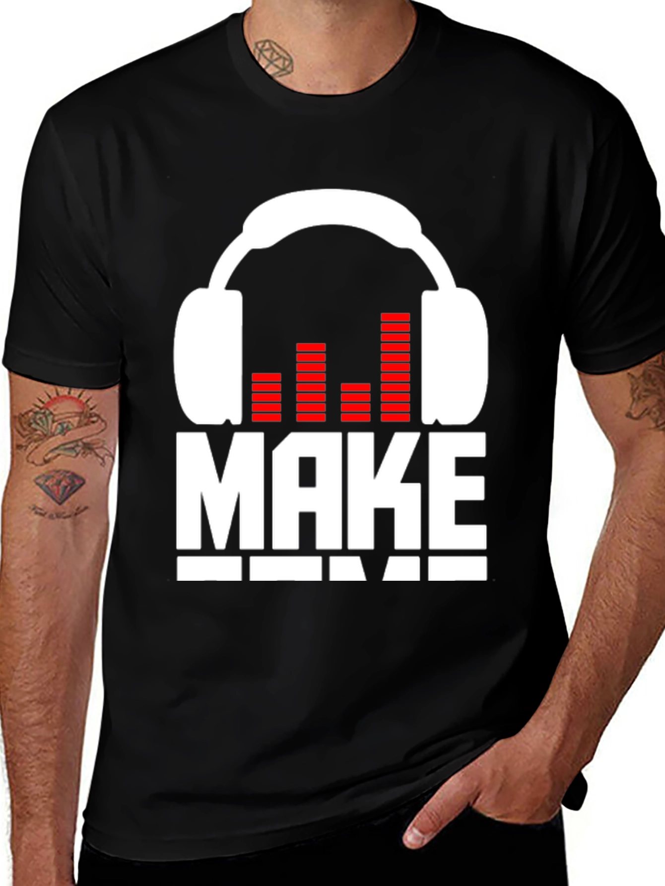 Variant 22 of Make Some Noise Graphic Tee - DJ Headphones Shirt
