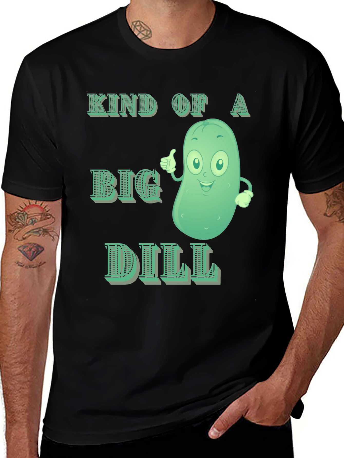 Variant 13 of Funny Pickle Graphic T-Shirt - Kind of a Big Dill