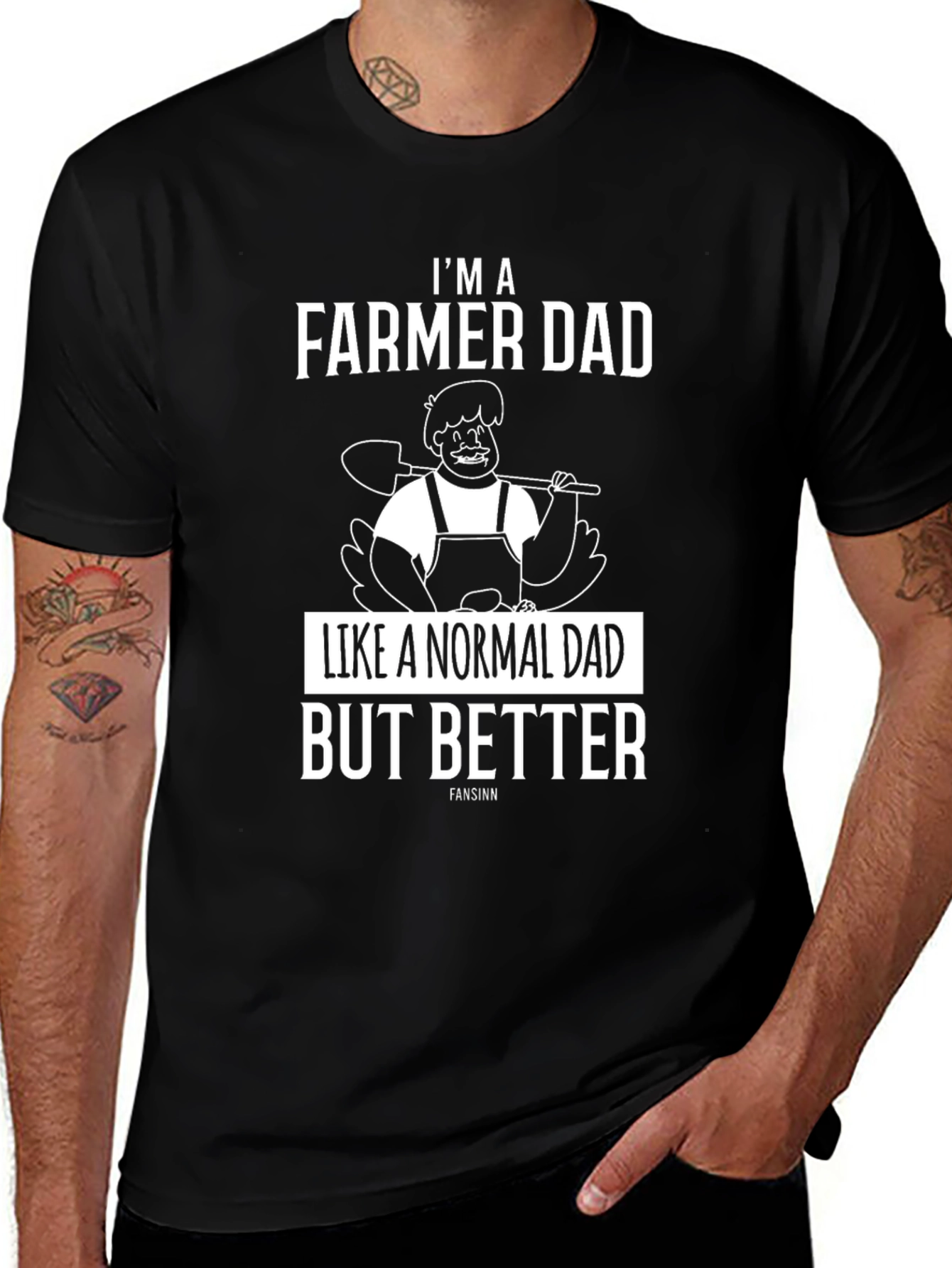 Variant 14 of Farmer Dad T-Shirt - Like a Normal Dad But Better