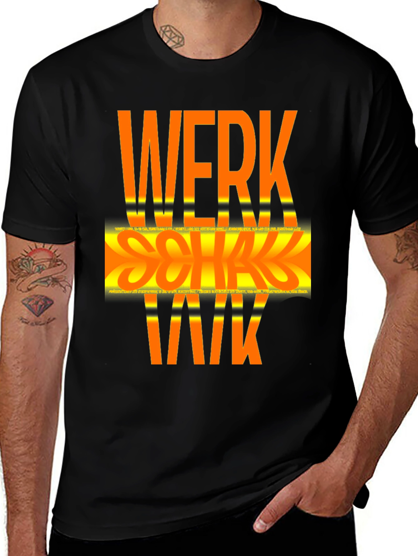 Variant 17 of Werk Sqwad Reflective Black T-Shirt