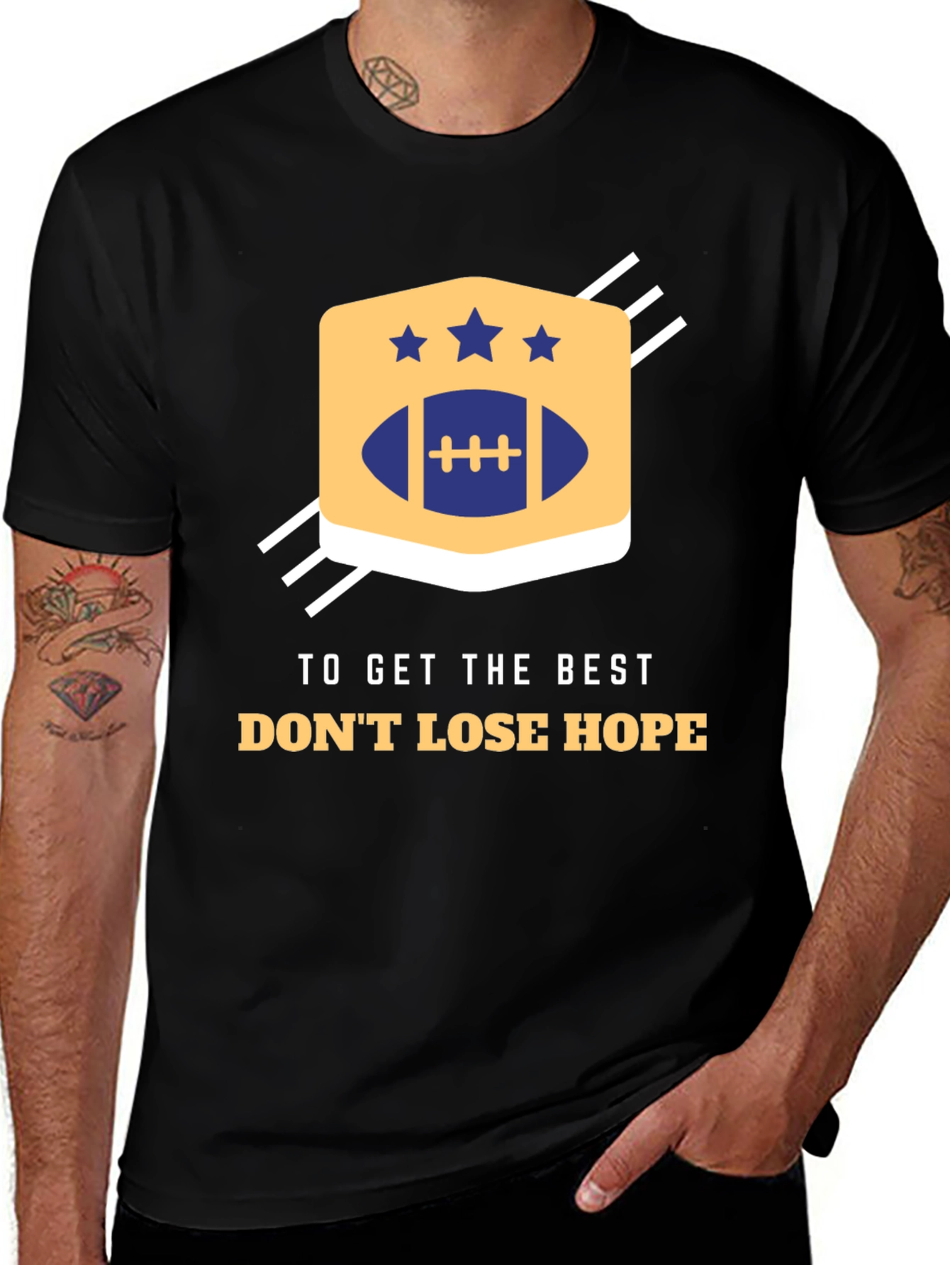 Variant 26 of Inspirational Football Graphic Tee