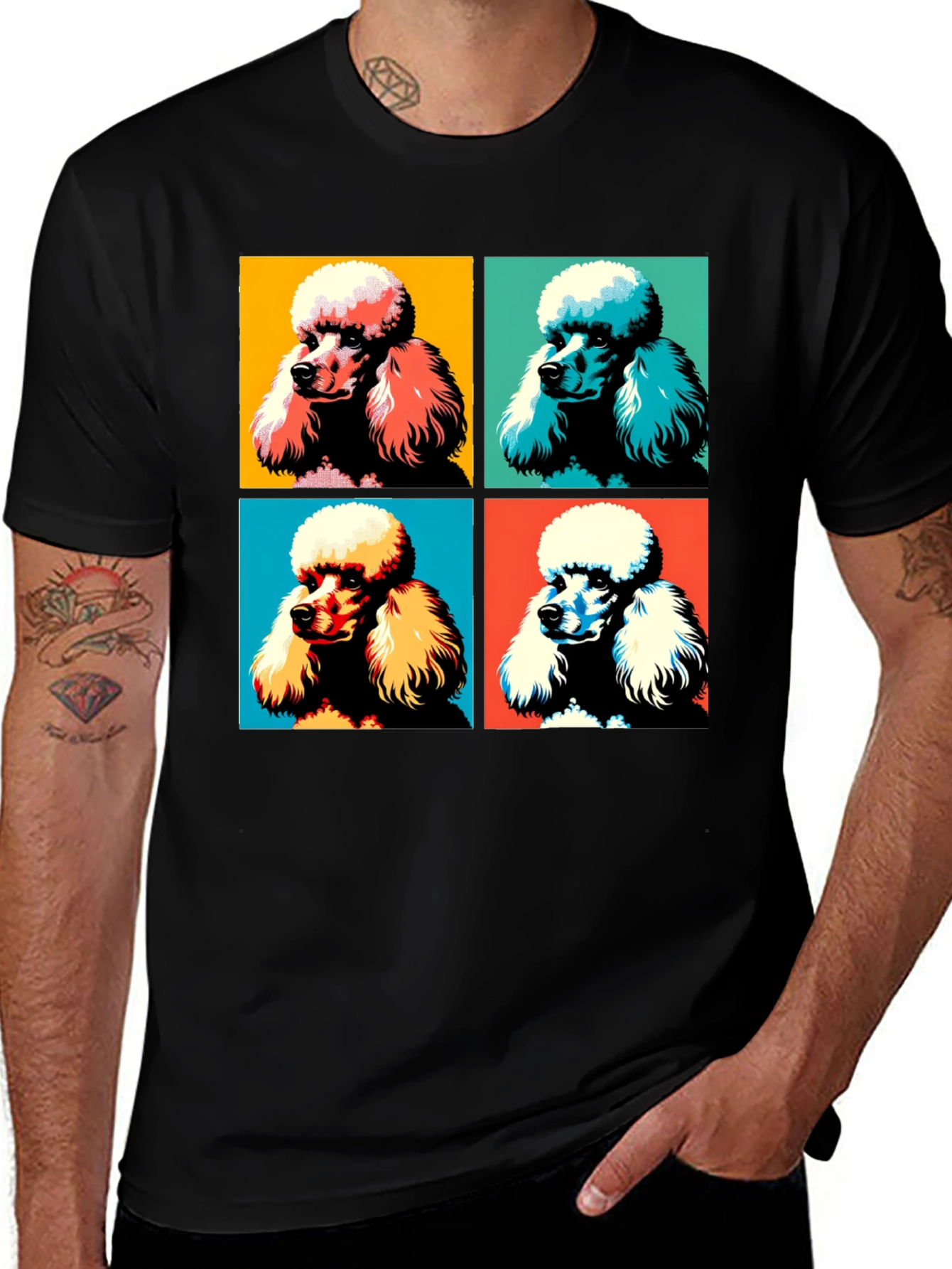 Variant 10 of Pop Art Poodle T-Shirt - Stylish Graphic Tee