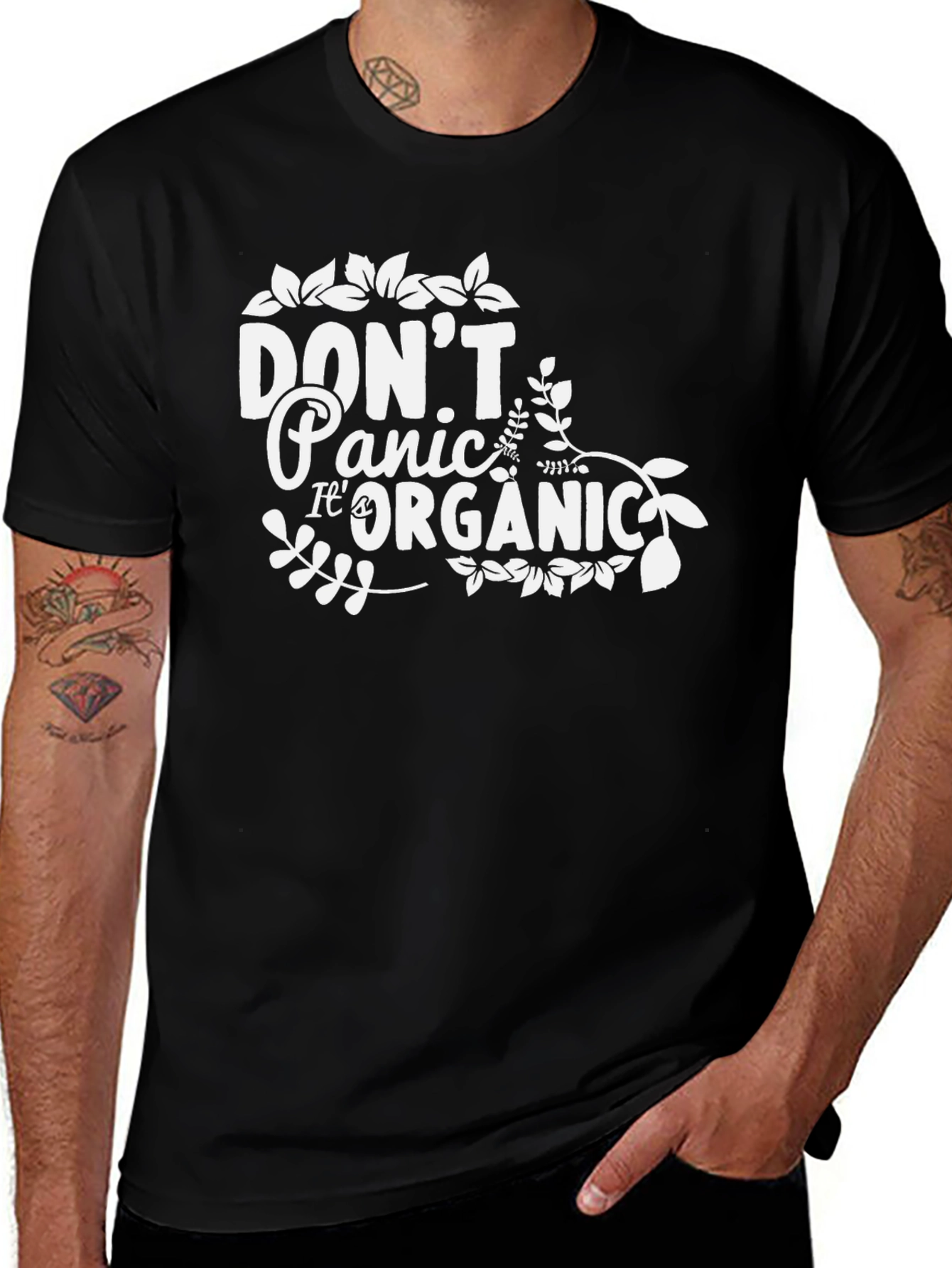 Variant 22 of Don't Panic, It's Organic! Graphic Tee