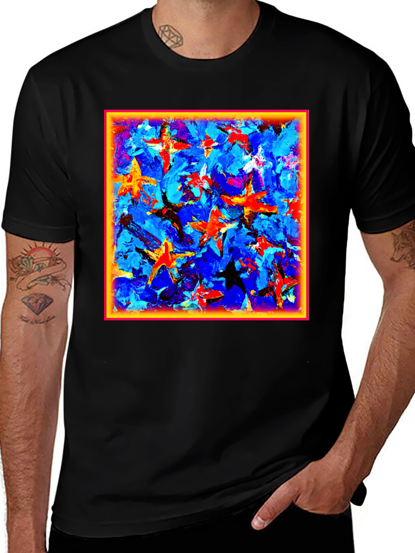 Variant 25 of Abstract Star Art T-Shirt