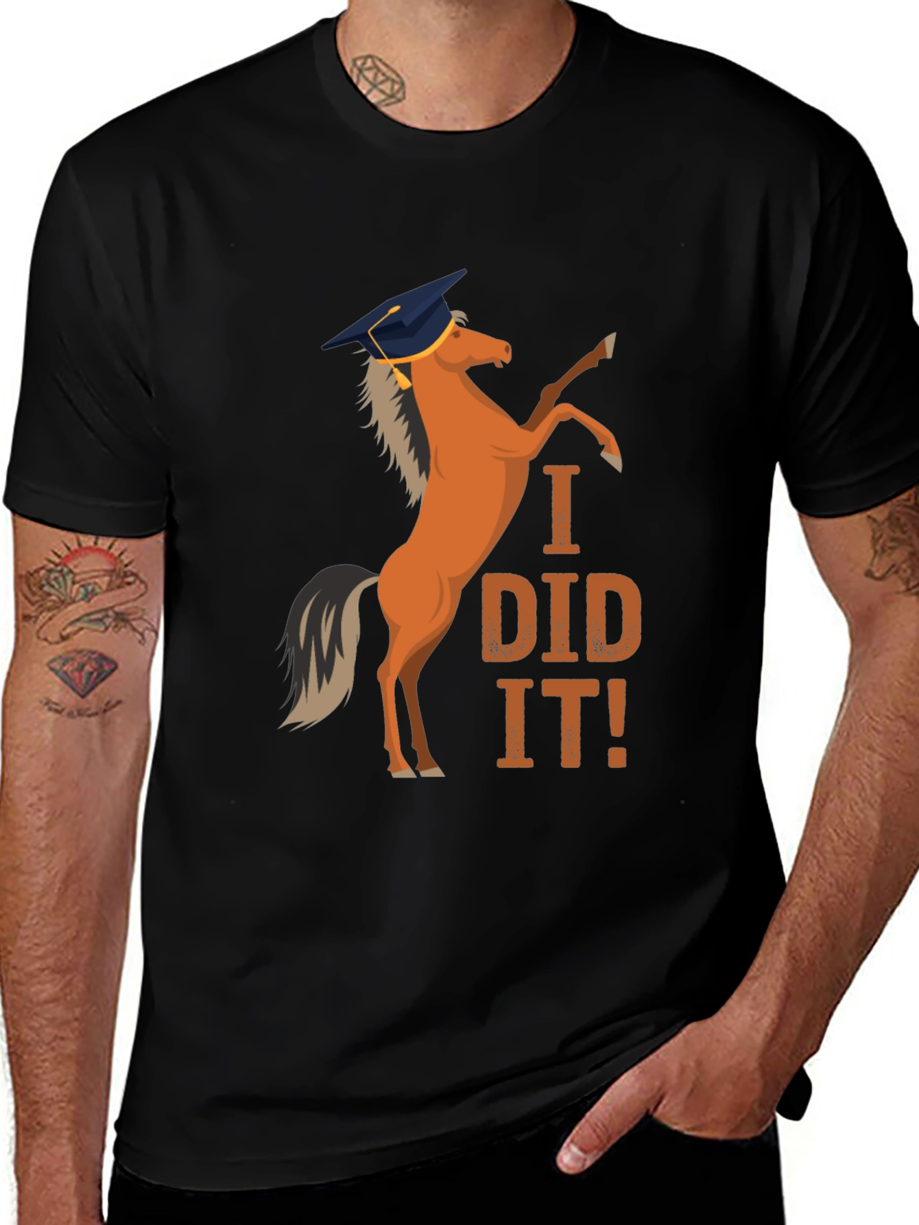 Variant 11 of Funny Horse Graduation T-Shirt