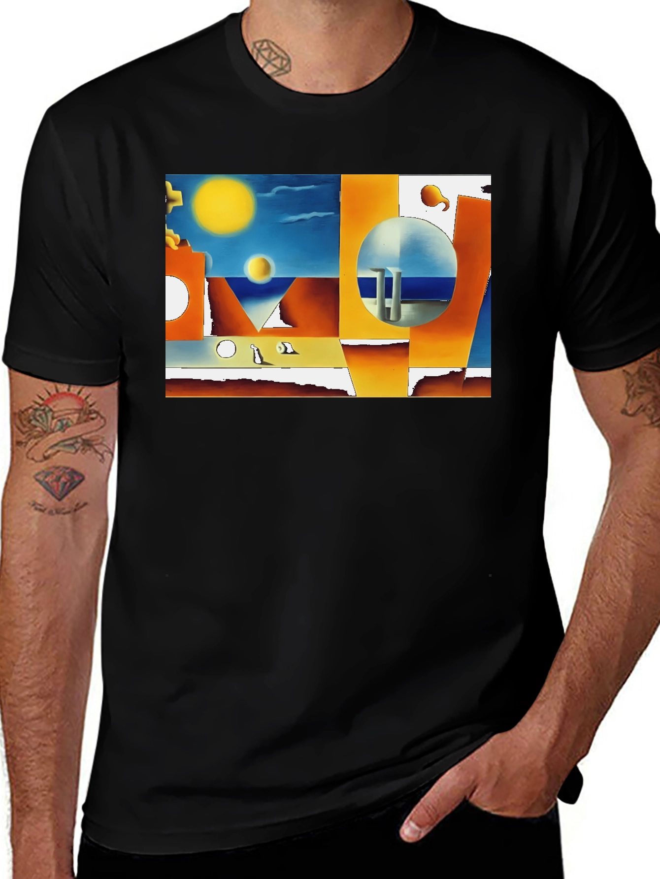 Variant 26 of Abstract Geometric Graphic T-Shirt