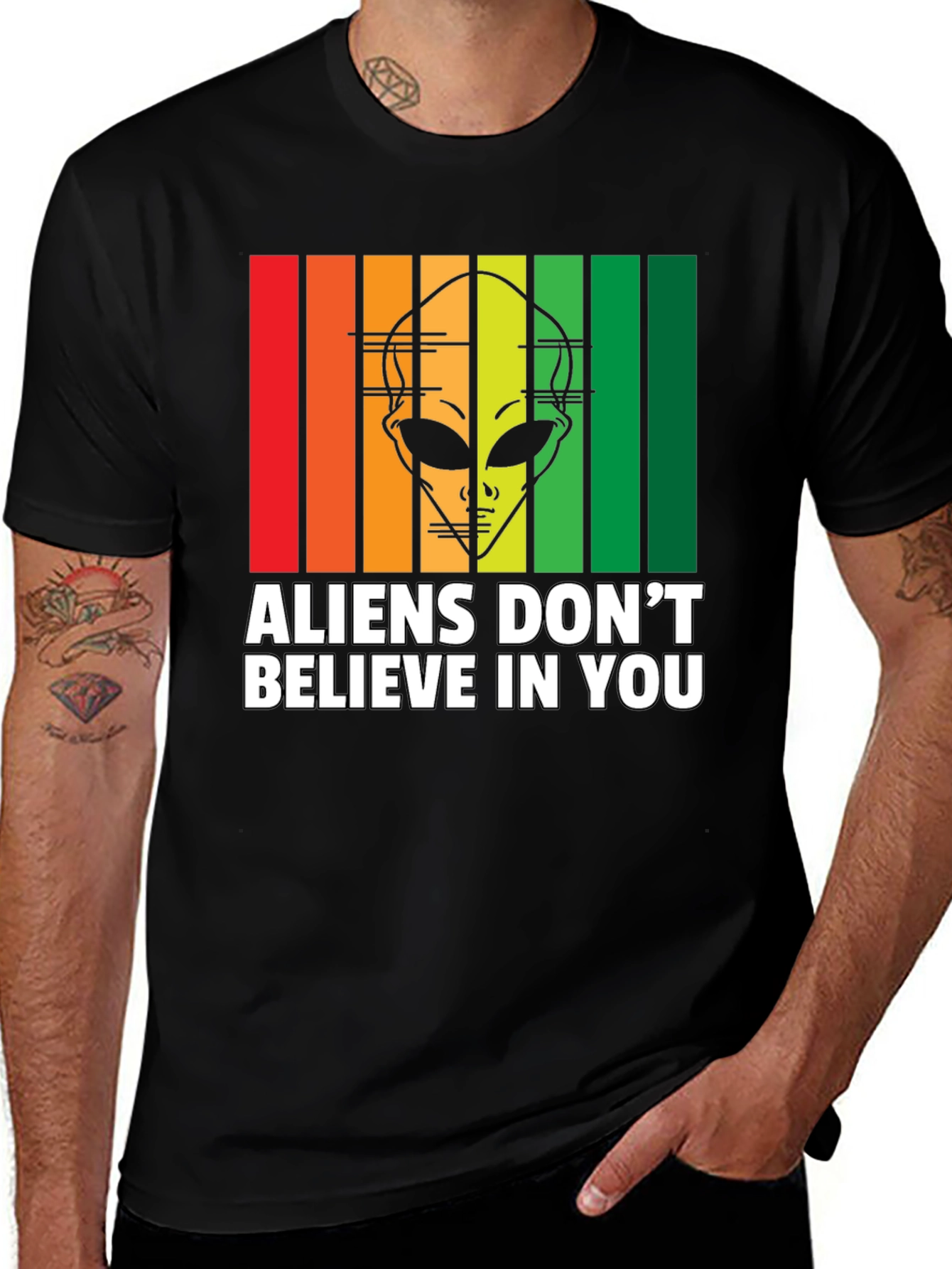 Variant 9 of Aliens Don't Believe in You T-Shirt