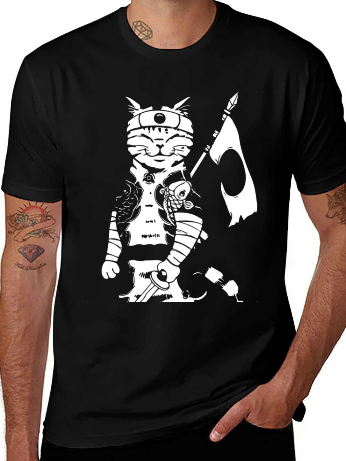 Variant 18 of Ninja Cat Graphic Tee - Cool Novelty T-Shirt